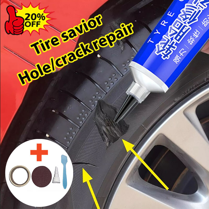 50ml Tire Patch Plug Sidewall Repair Glue For Side Bonding Or Tire Leakage