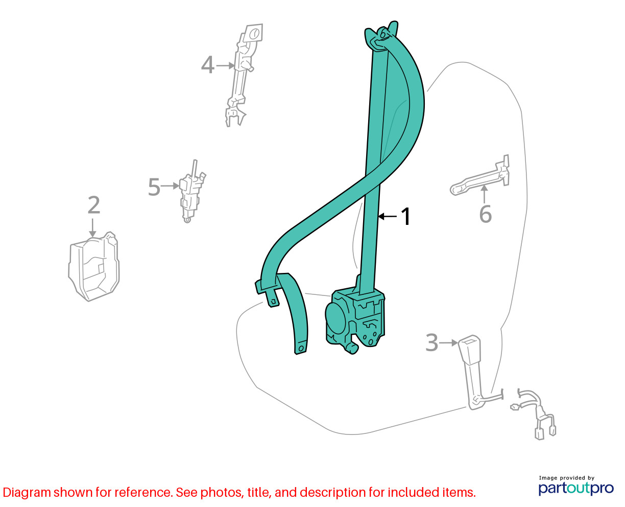12 2012 LEXUS LS460 FRONT BUCKET SEAT BELT RETRACTOR BEIGE LEFT DRIVER
