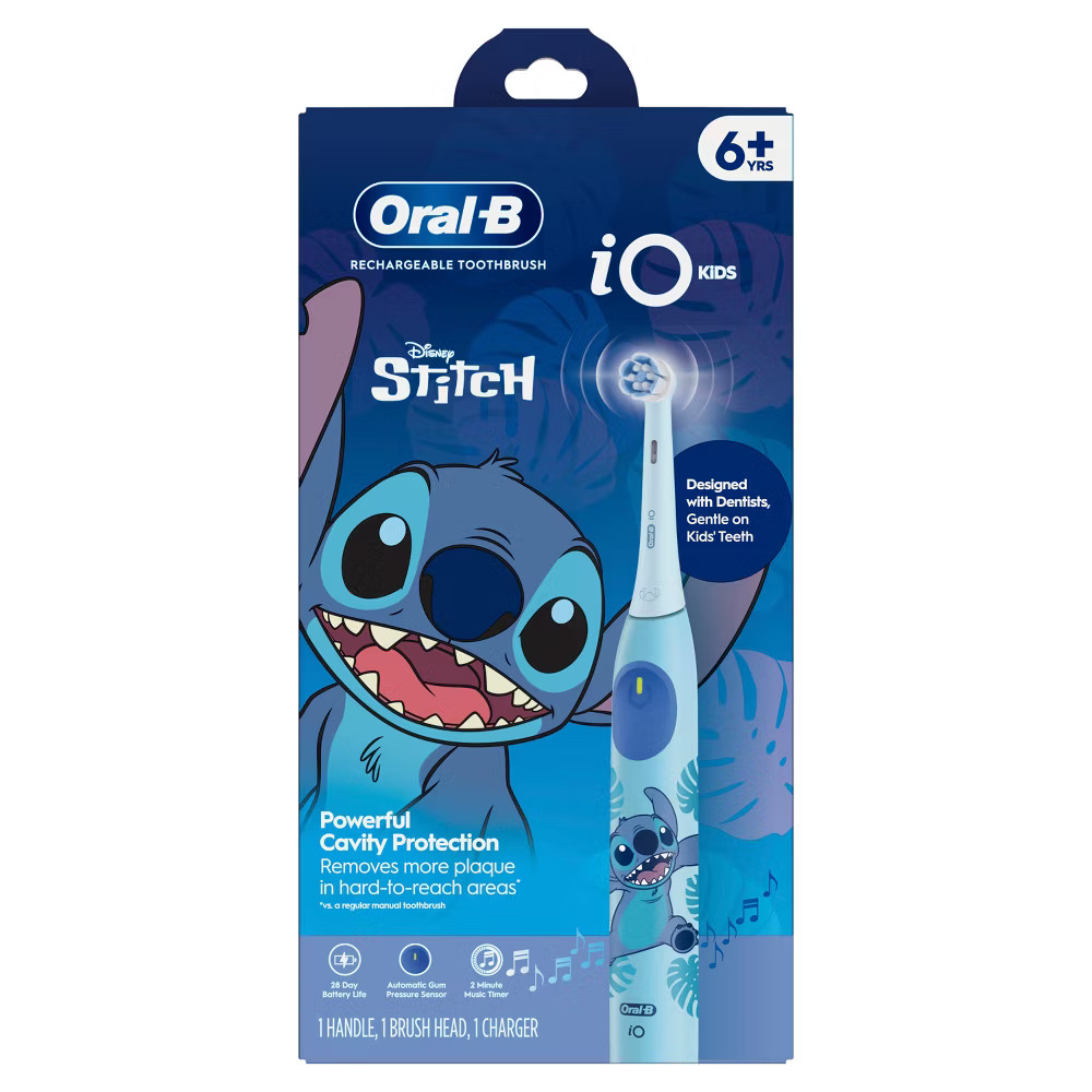 Oral-B iO Kids Limited Rechargeable Electric Powered Toothbrush - Stitch