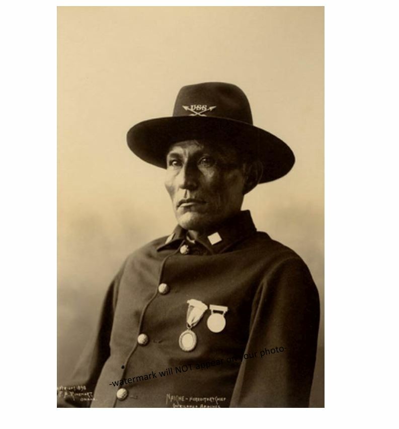 1898 Chief Naiche PHOTO, Son of Cochise, Last Apache Indian Chief