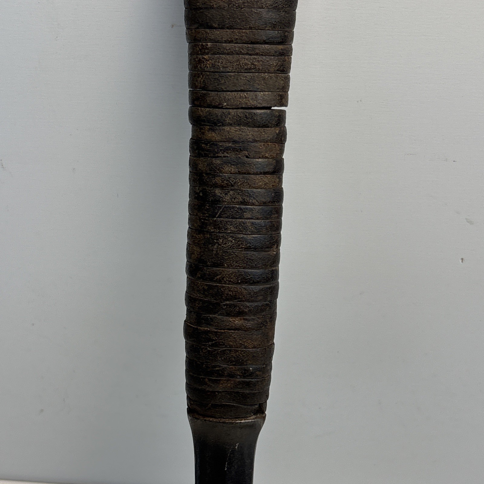 Vintage Malco Sheet Metal Setting Hammer 18 oz Leather Handle USA