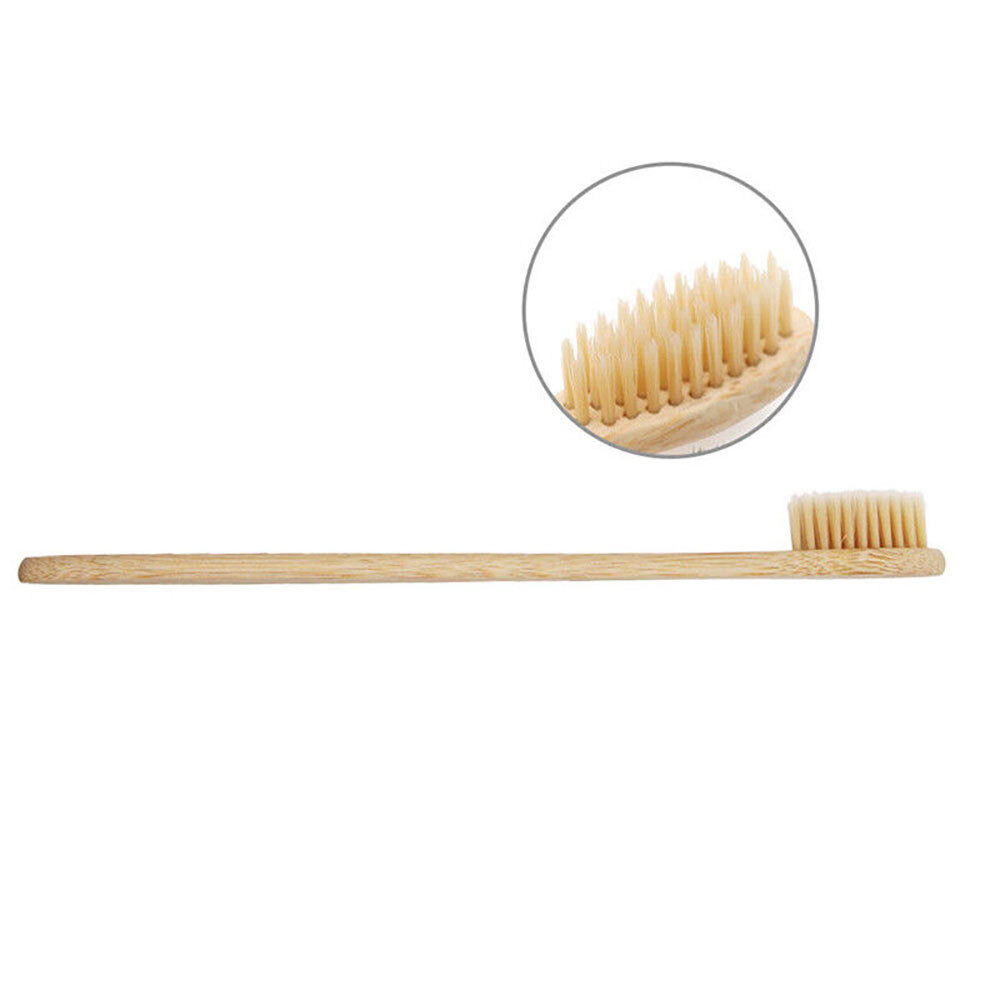 20Pcs/set Bamboo Toothbrush Natural Organic Medium BPA Free Soft Healthy Brush