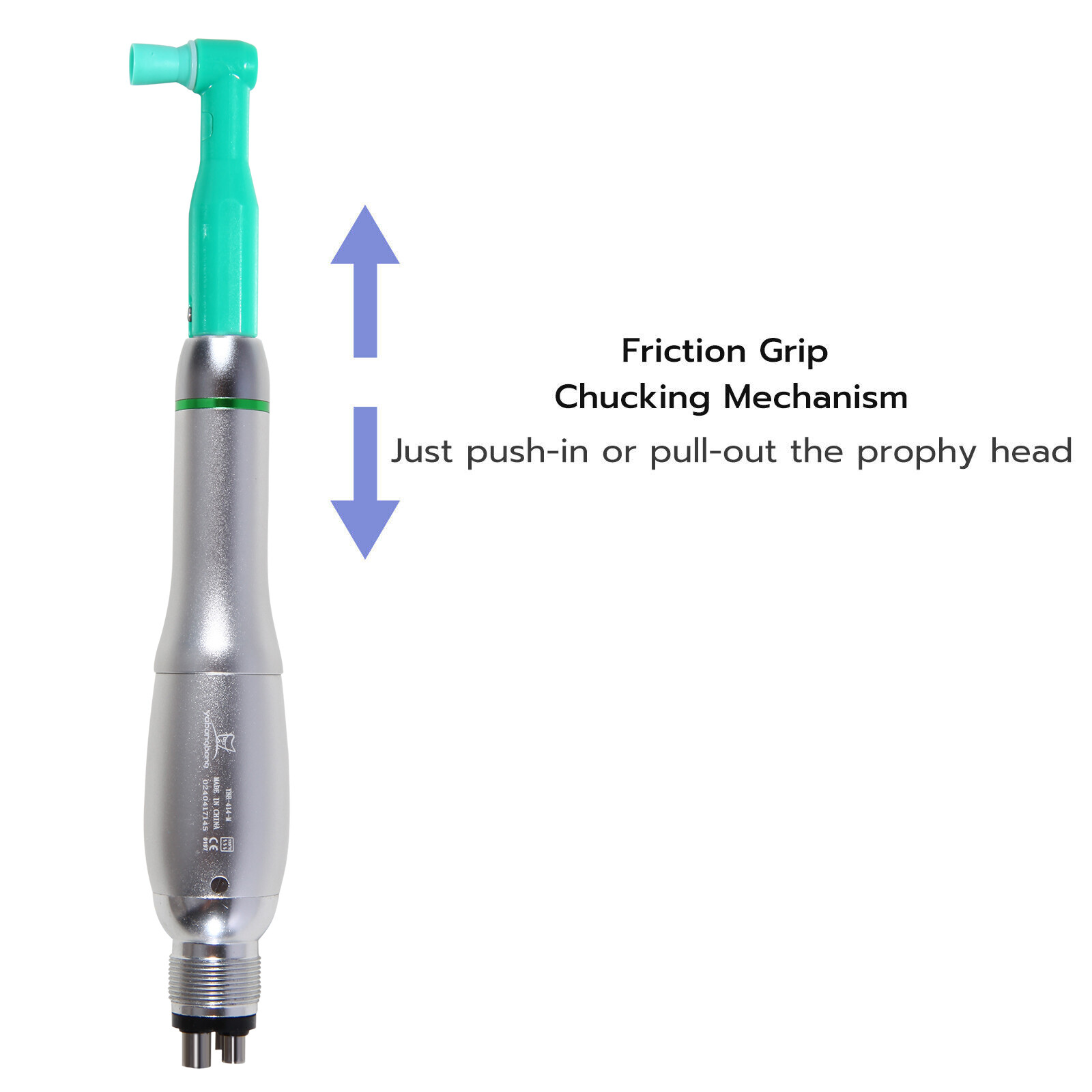 Dental Hygiene Prophy Handpiece Air Motor 4Holes 4:1 Nose Cone 360° Swivel USA