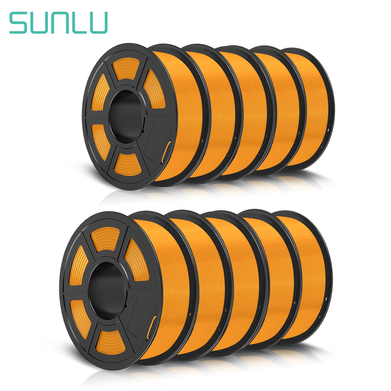 10×1KG SUNLU PLA Matte Meta PLA+ PETG SILK ABS 1KG TPU500G 3D Printer Filament