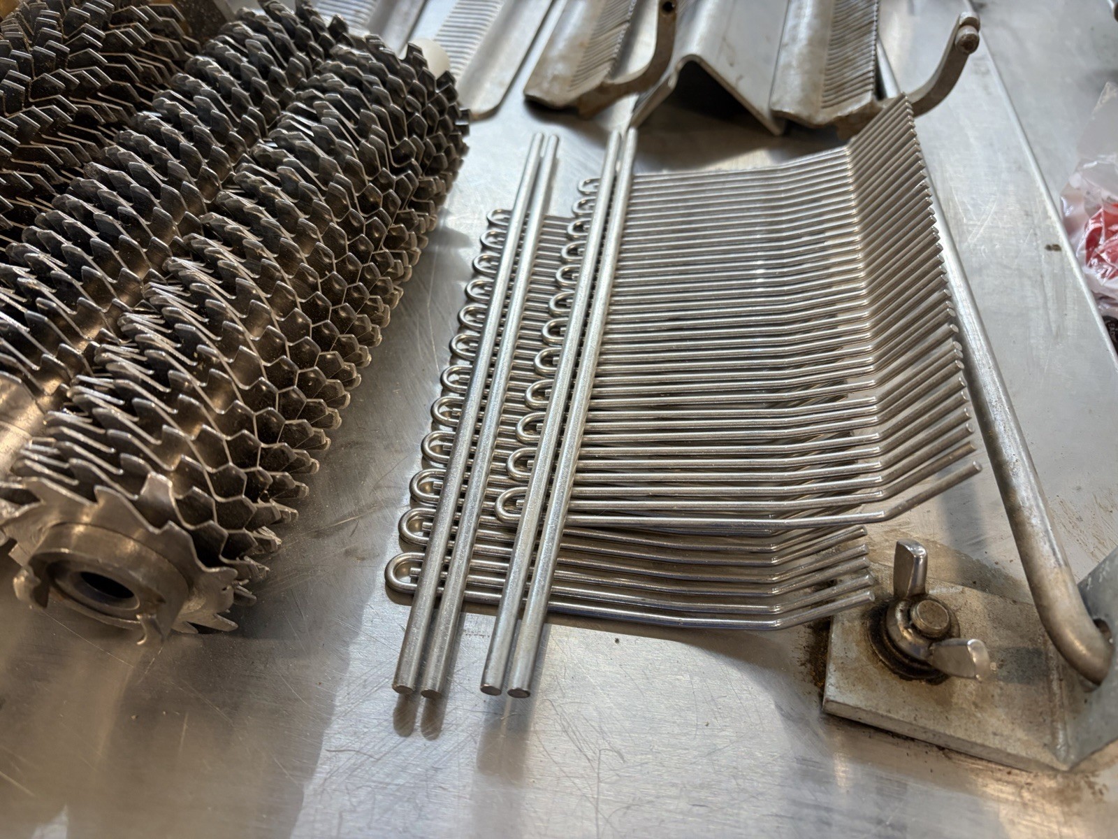 Mixed Lot of Hobart Biro Meat Tenderizer Cuber Liftout Assembly Blade Comb Parts