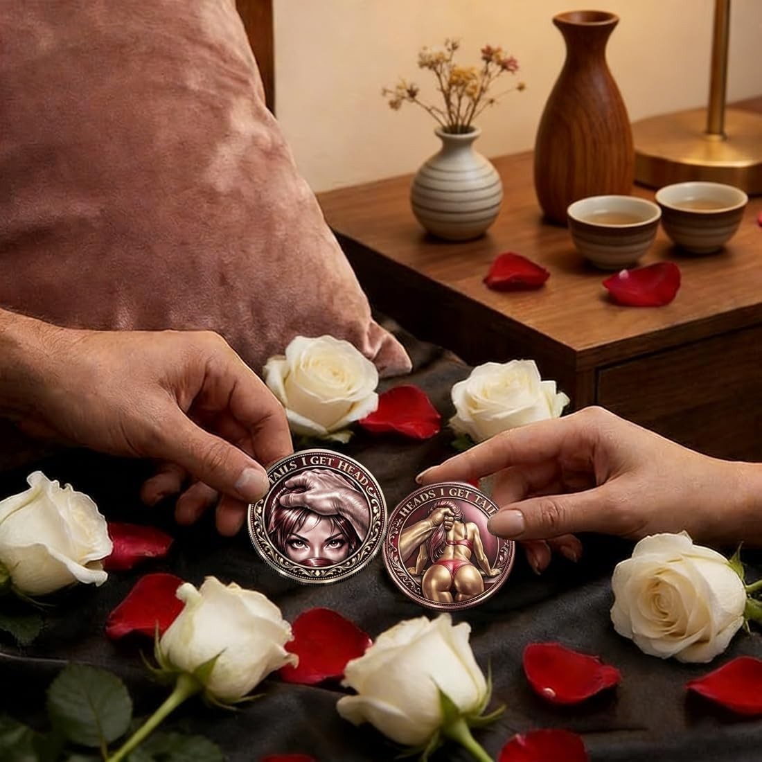 Heads I Get Tail/Tails I Get Head Commemorative Coin, Funny Challenge Coin