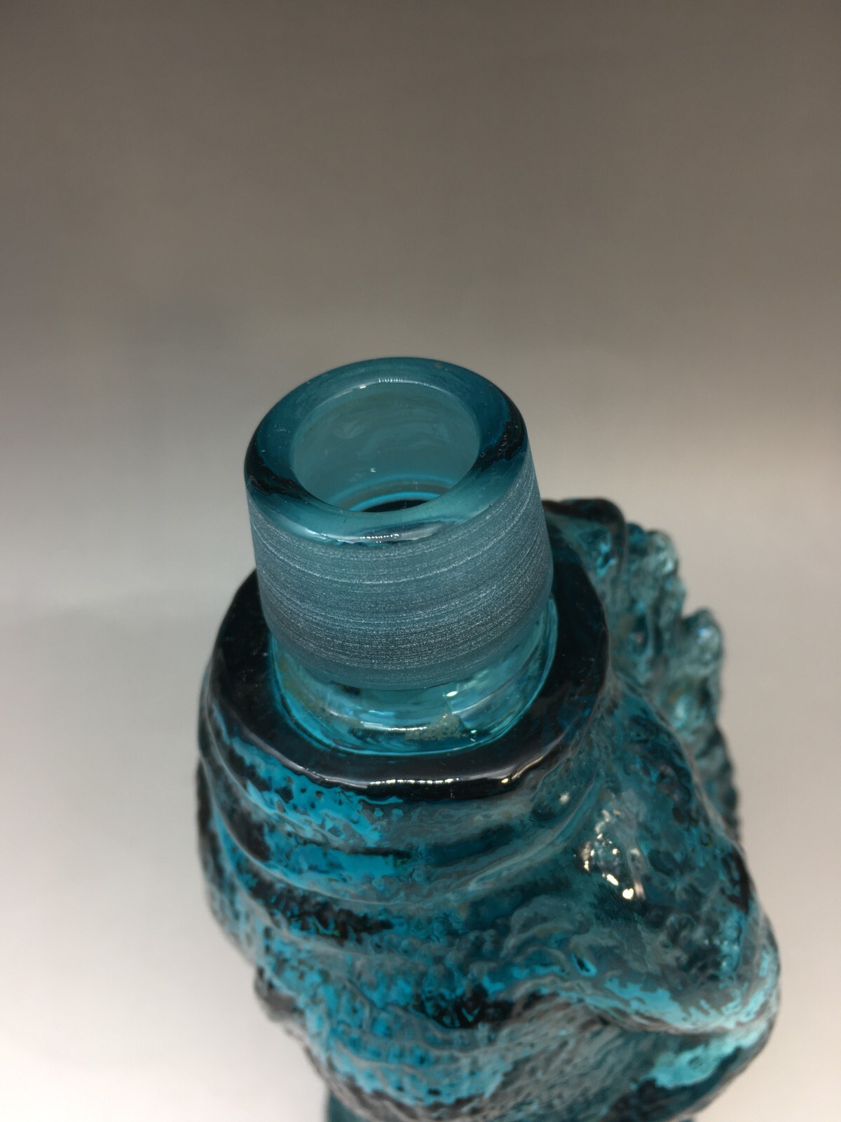 Godzilla Limited Decanter Vintage Blue Glass Bottle TOHO UNICON JAPAN 1980s