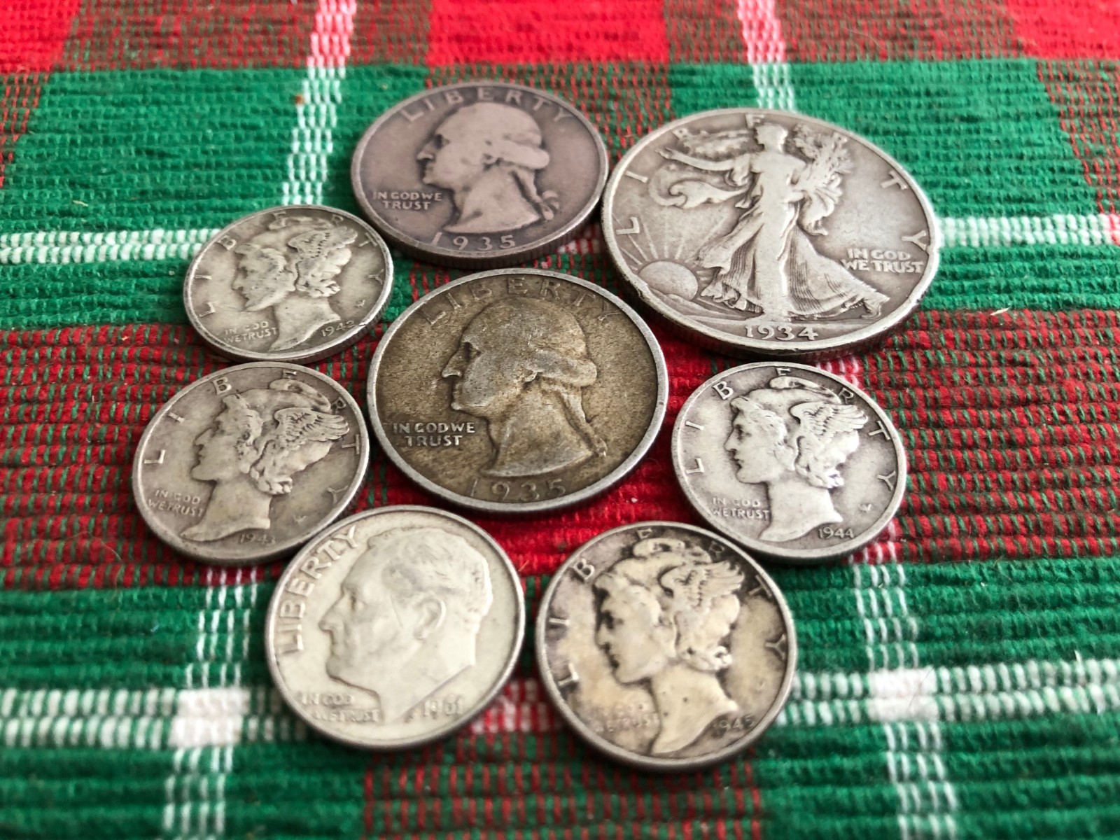 U.S. Silver Coins - Motherlode Mixed Lot #3 - $ 1.50 Face Value - Bargain LOOK!