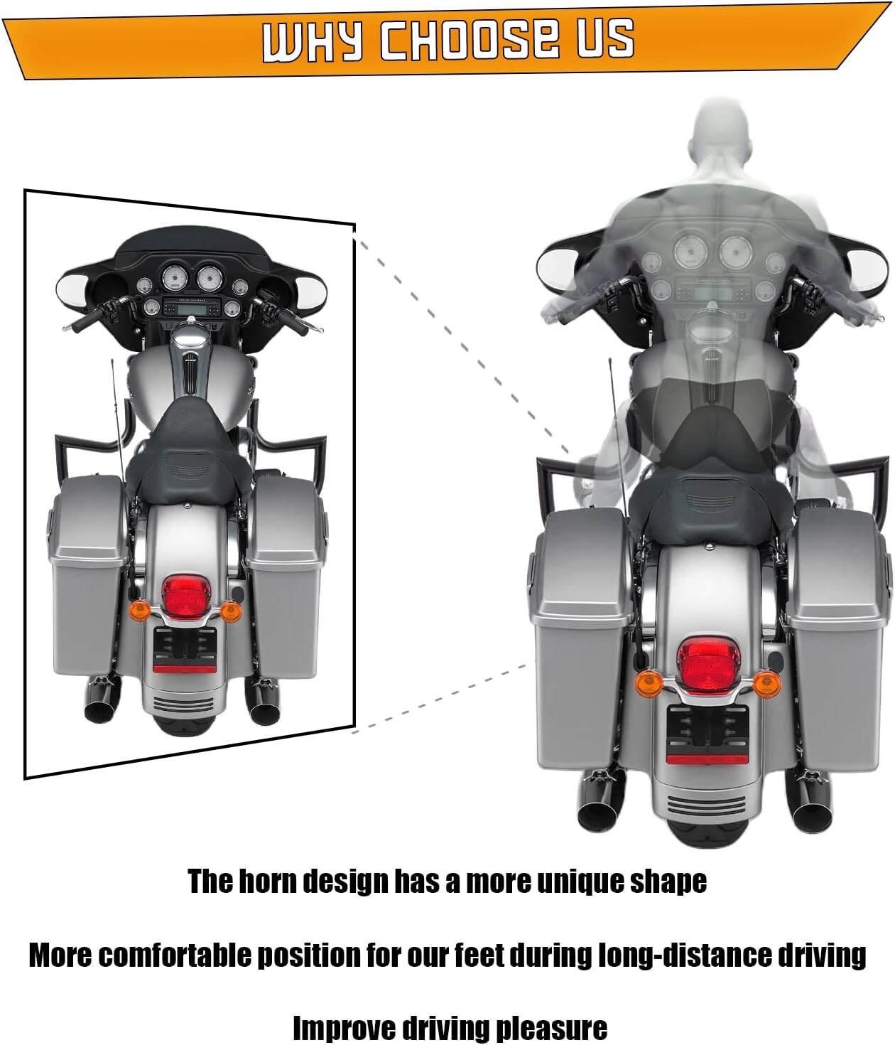 NEW ENGINE GUARD HIGHWAY CRASH BAR 4 TOURING ROAD KING STREET GLIDE 09-25 1.5"