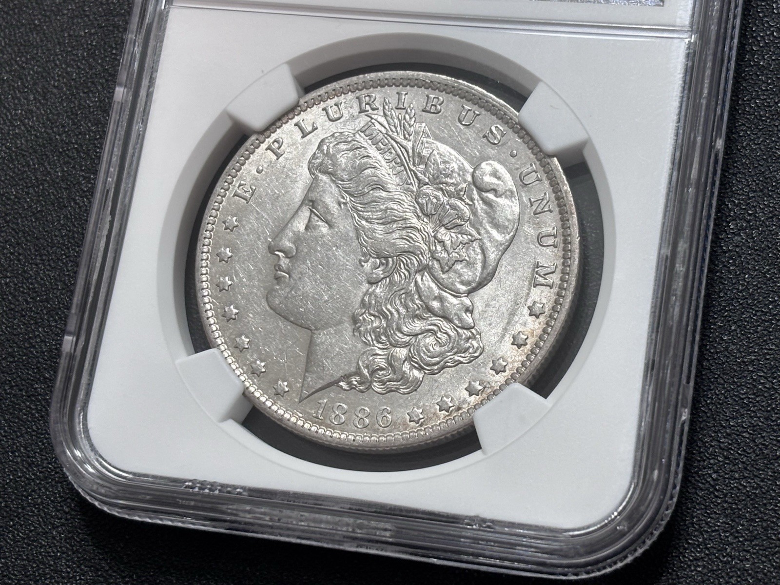 1886 O $1 MORGAN SILVER DOLLAR AU53 NGC Cert#6582900-004 CAC APPROVED!
