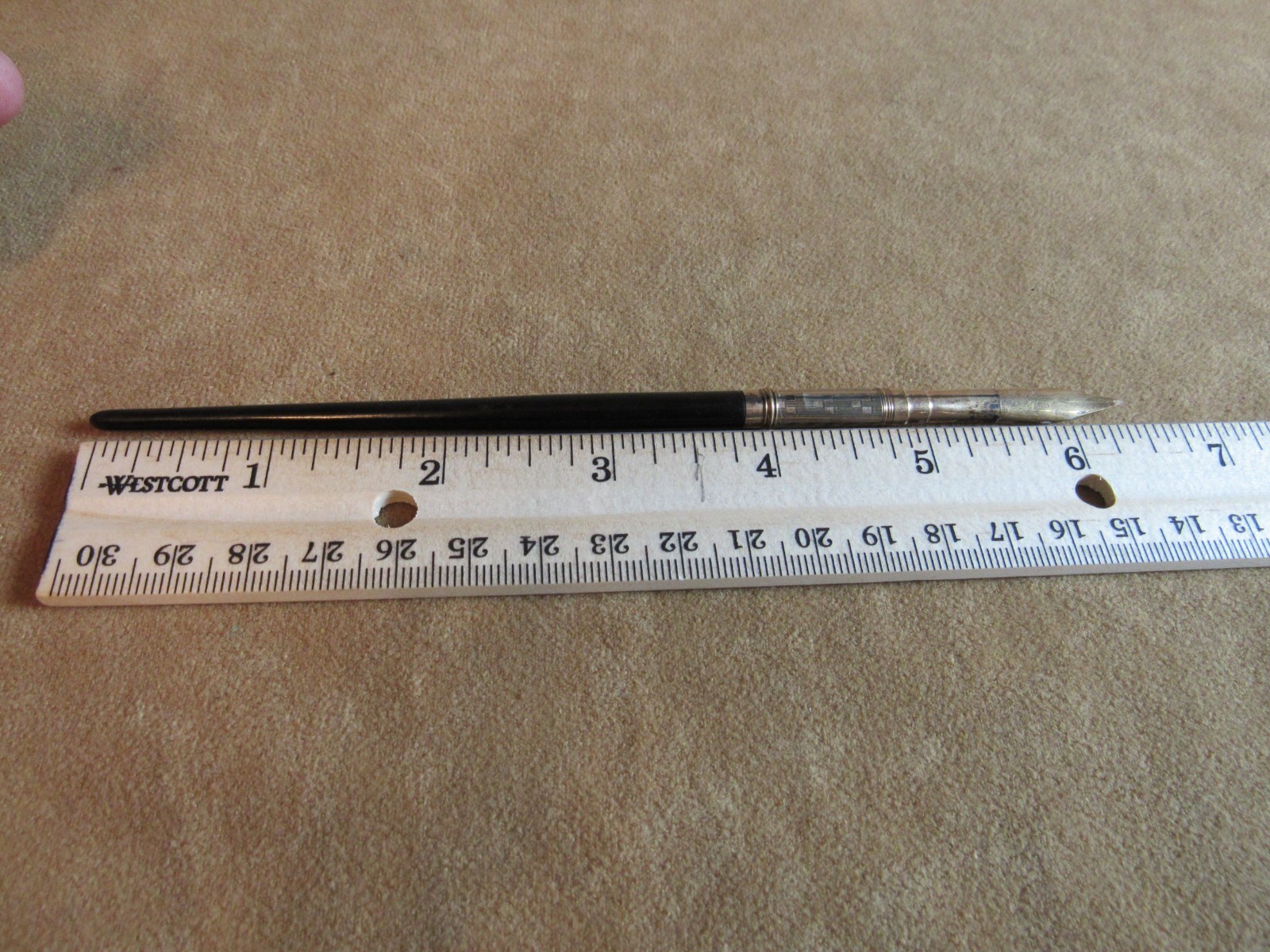 E.S. Johnson Antique Dip Pen #4 Nib Gold 1860s