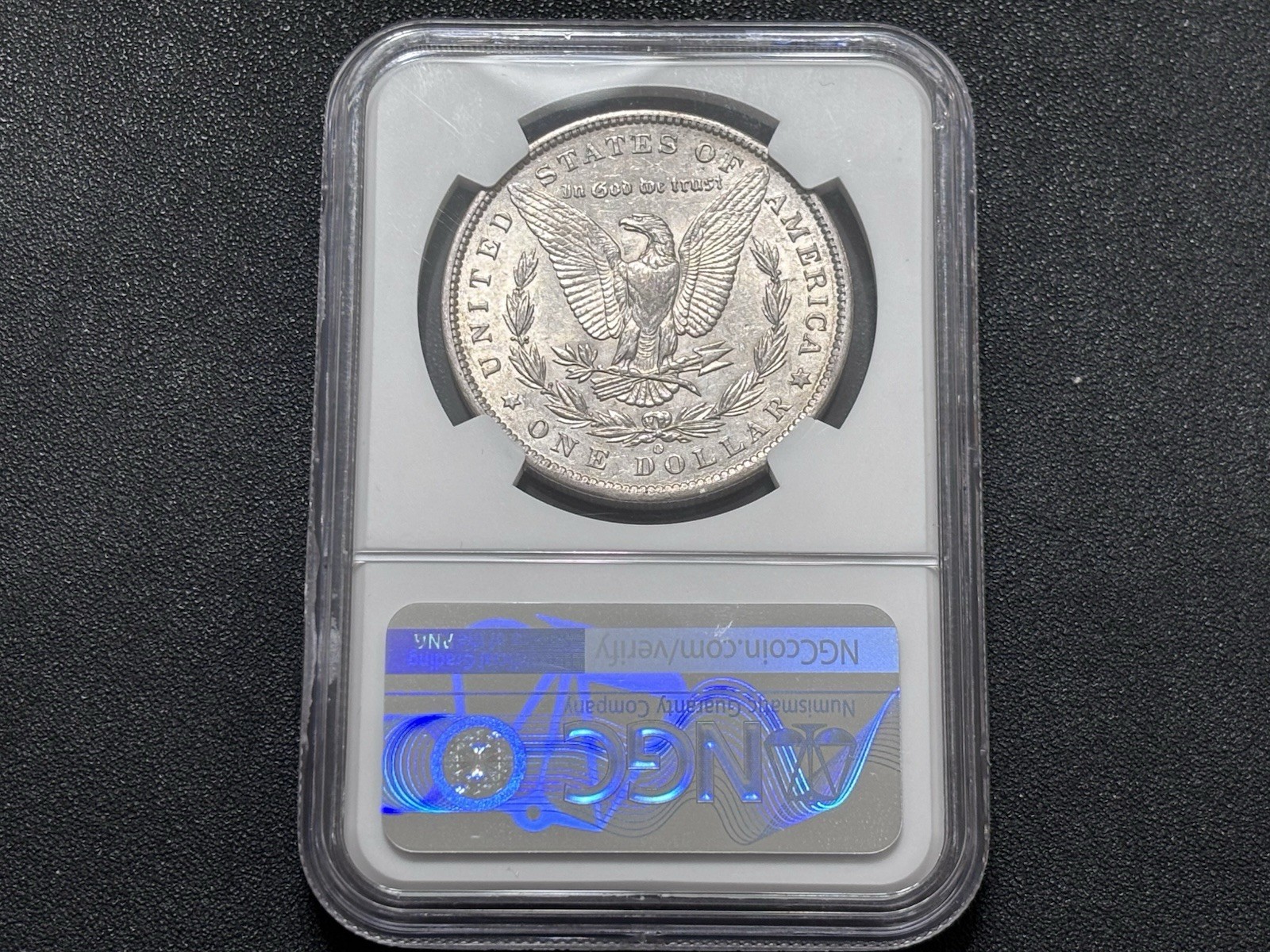 1886 O $1 MORGAN SILVER DOLLAR AU53 NGC Cert#6582900-004 CAC APPROVED!