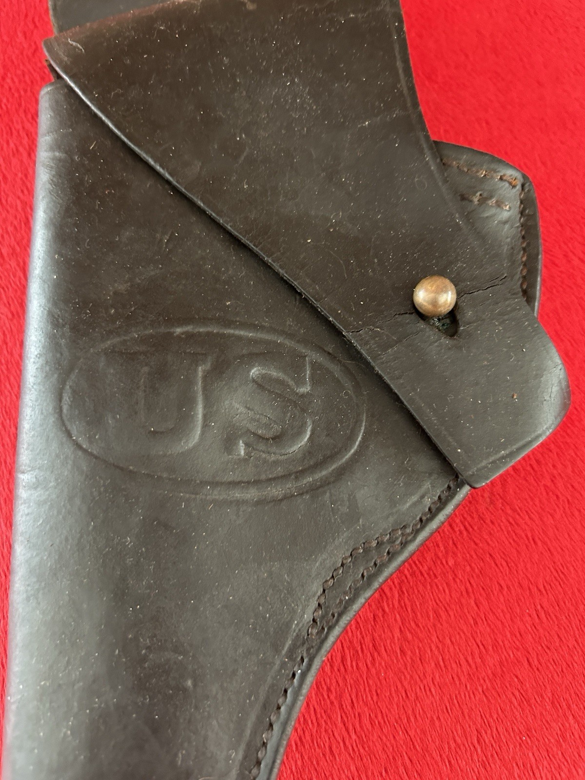 WWI US Army M1909 Military Leather Holster For M1917 .45 Revolver G&K 1918