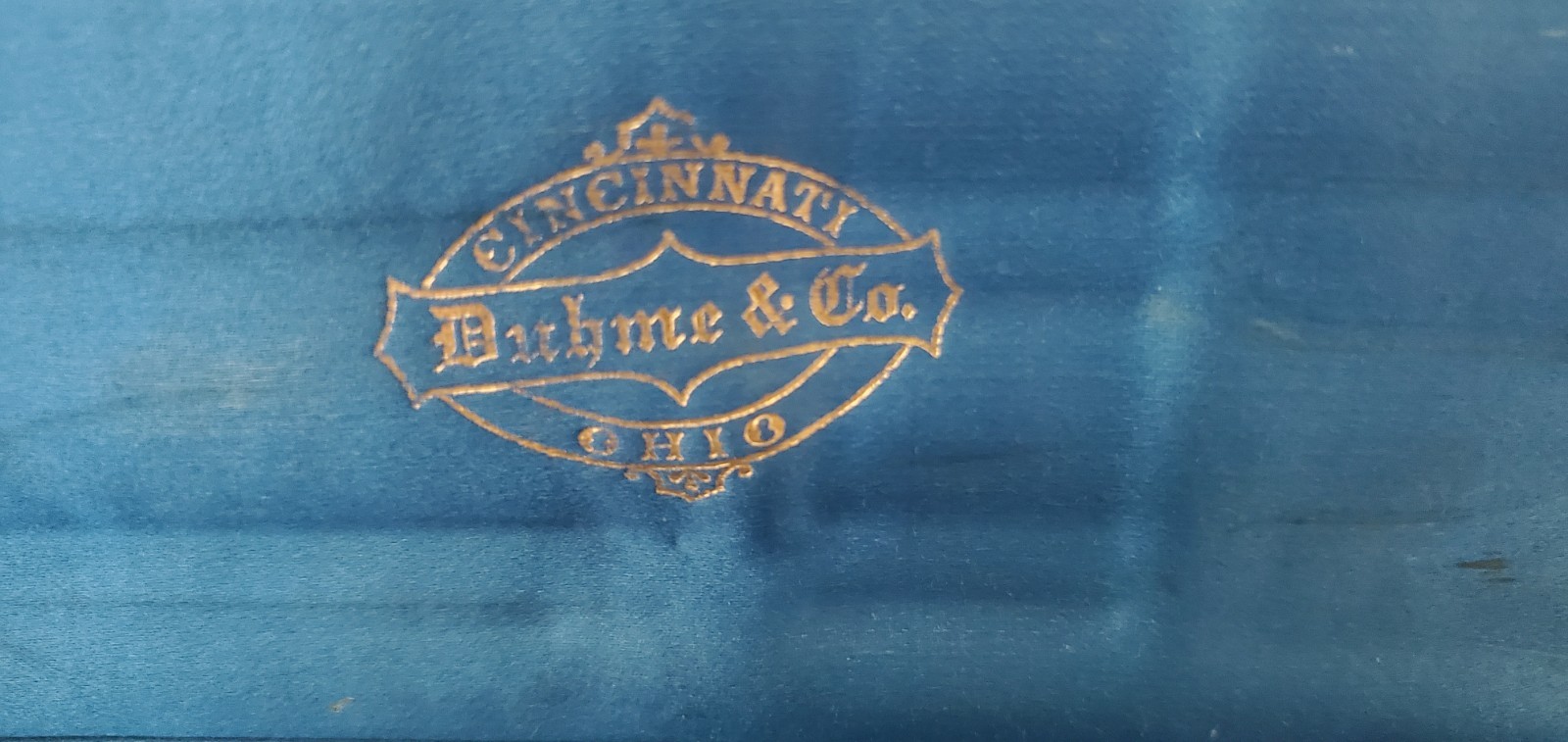 Antique Duhme & Co Coin Silver Flatware set / box Cincinnati Ohio Silversmith