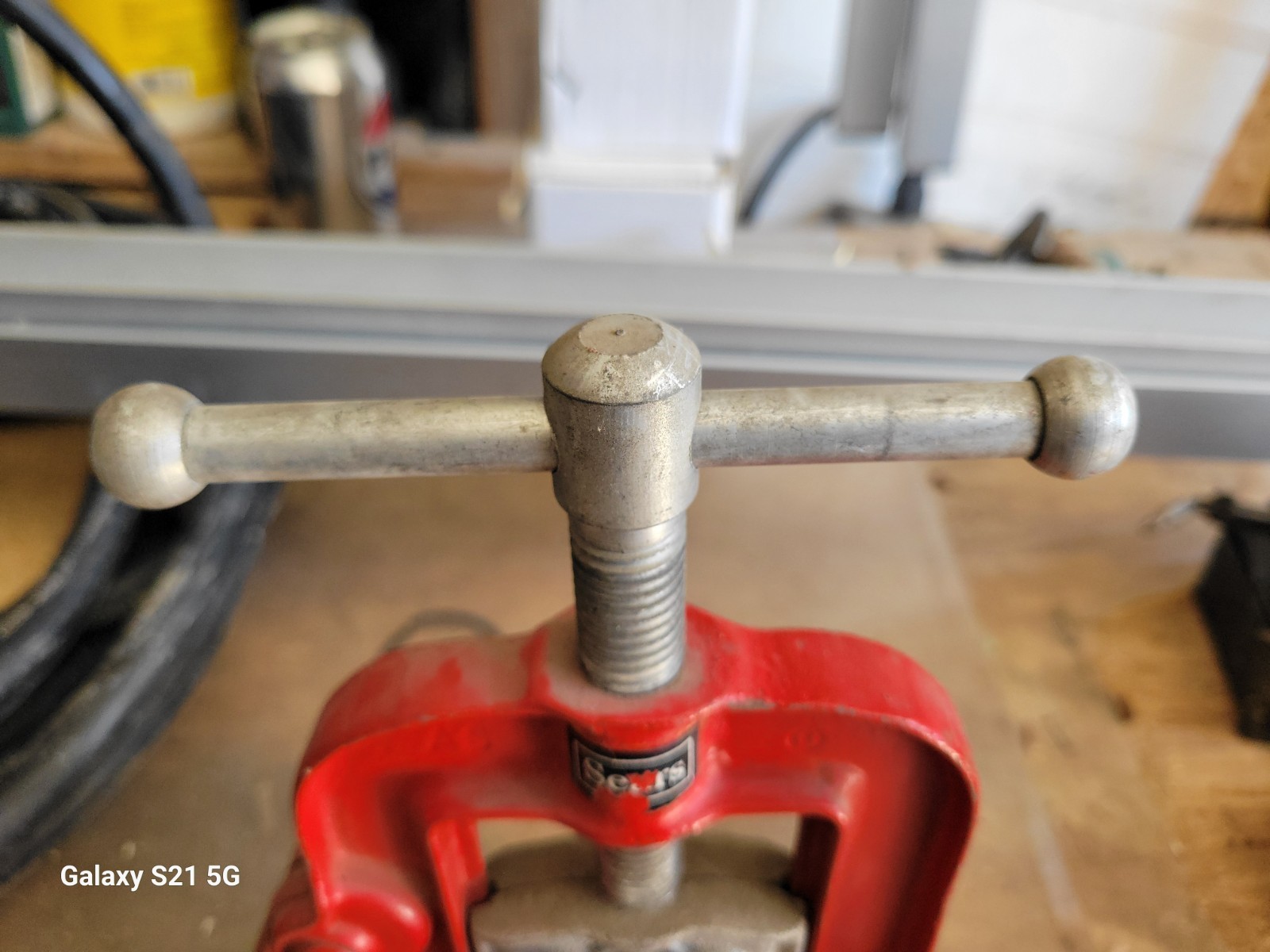 SEARS ~ PIPE VISE ~ Vtg ~ No. 00H ~ 1/8"- 1.5" ~ Craftsman ~ Red