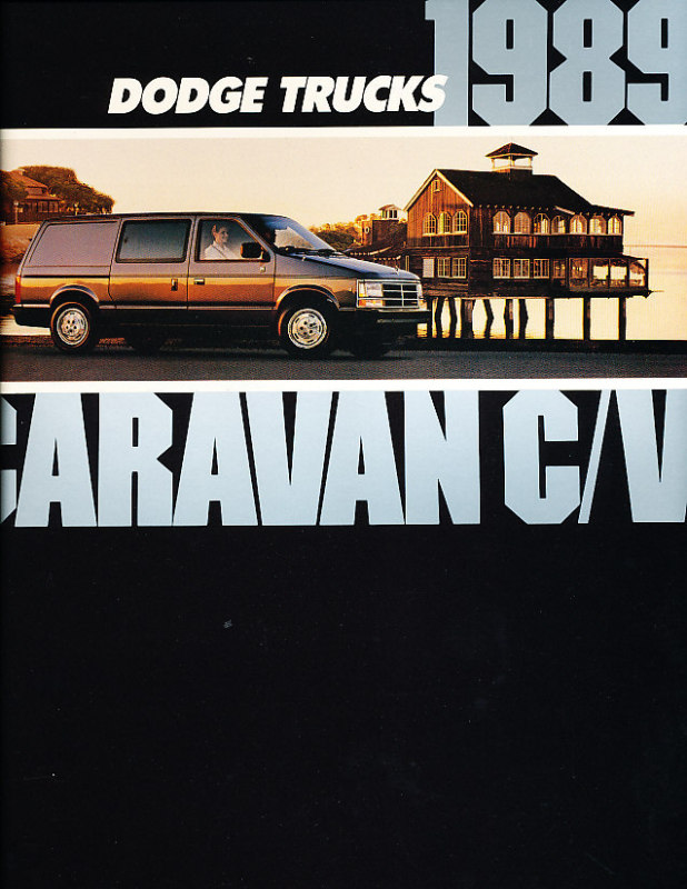 1989 Dodge Caravan Cargo Deluxe Sales Brochure Book
