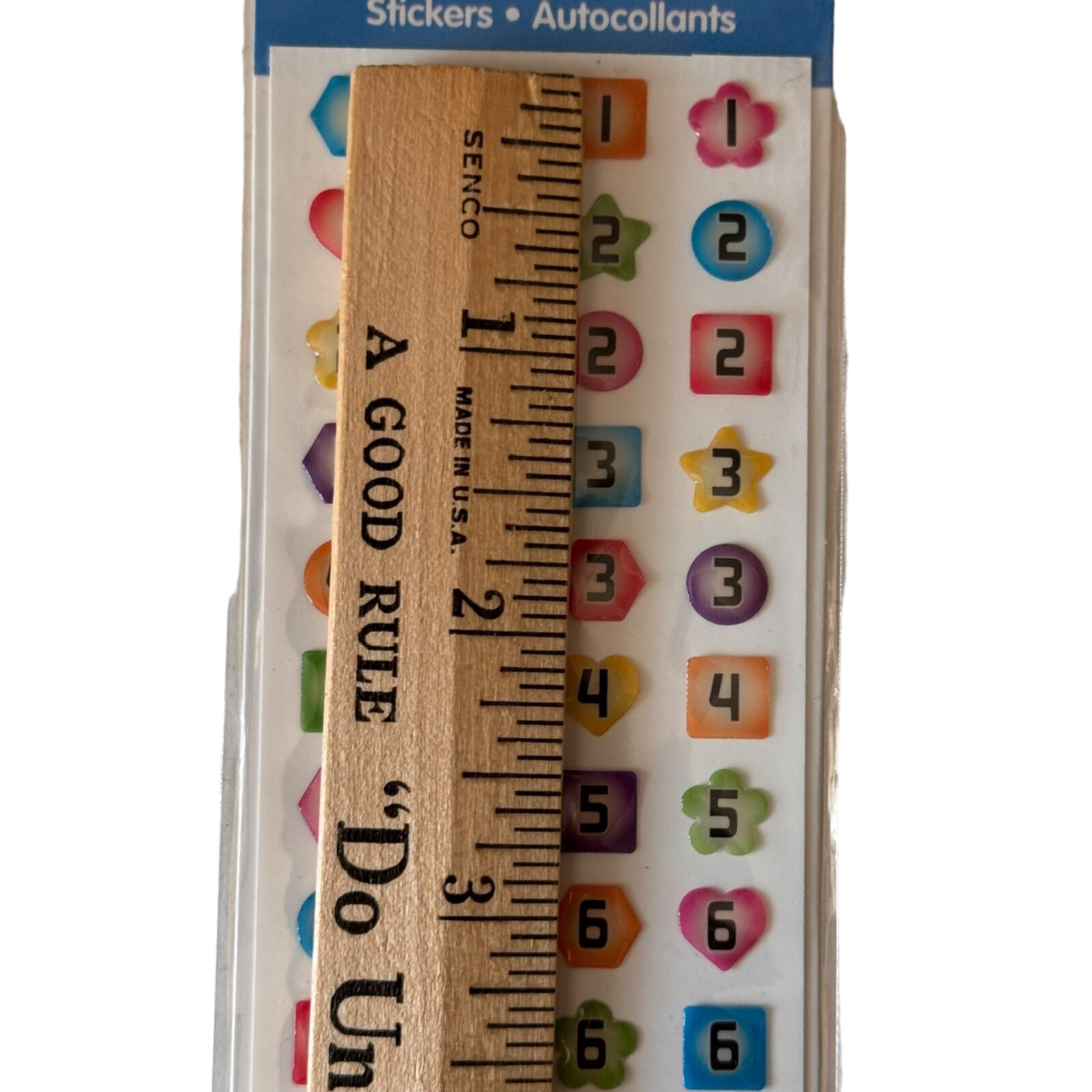 SandyLion Gem Stickers NUMBERS Scrapbooking Party Favor Teacher Rewards Sealed