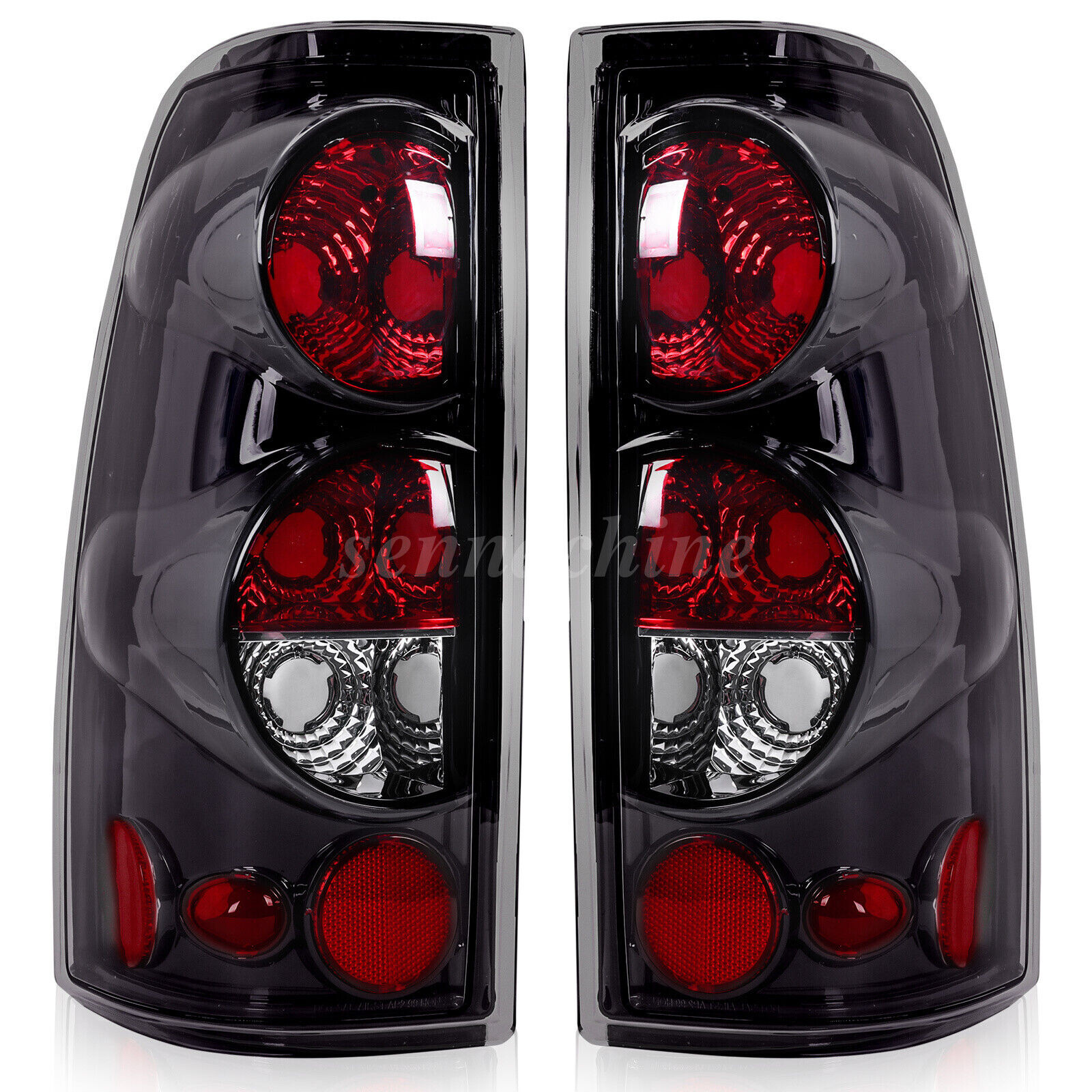 Pair Tail Lights Rear Brake Lamps L+R For 99-06 Chevy Silverado 1500 2500 3500