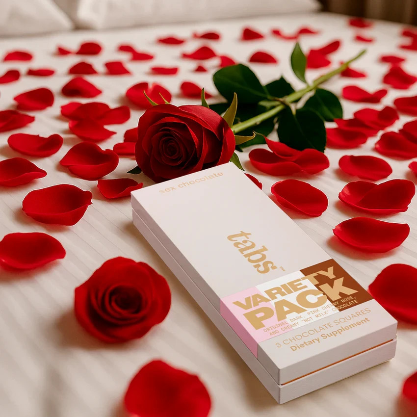 Tabs Chocolate Squares for Couples to Improve Mood Libido Booster - Variety Pack