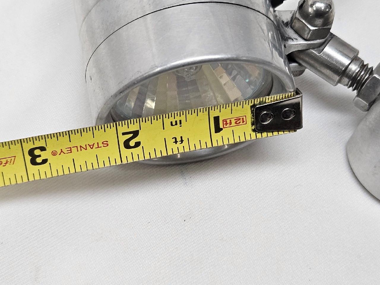 Vintage Pair Motorcycle Bullet Halogen Driving Lights 12V