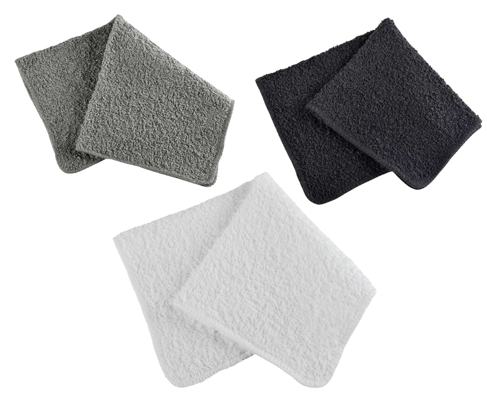 100% Cotton Wash Cloths 11x11” – Soft Reusable Towels – Pack of 6/12/18