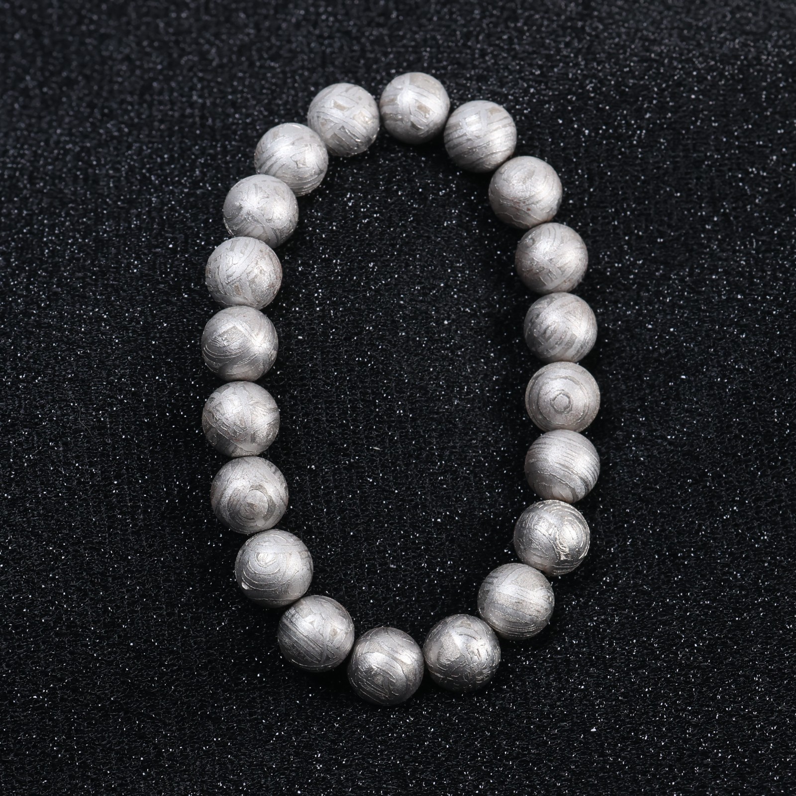 Meteorite bracelet, Natural Meteorite bangle, adjustable size