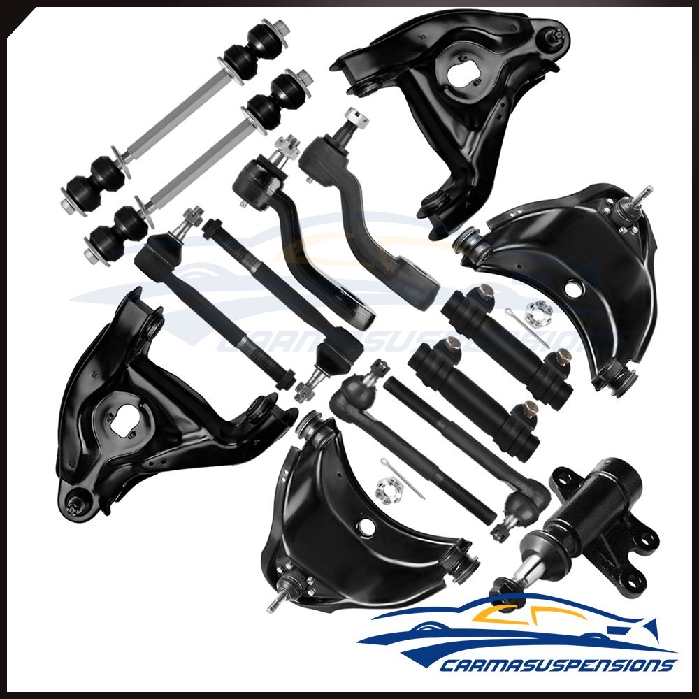 For 1993-1998 Chevrolet C1500 Silverado 15Pcs Front Control Arms Sway Bars Kit