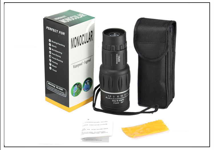 16x52 Monocular Telescope HD Dual Focus BAK4 Prism Night Vision Spyglass Scope