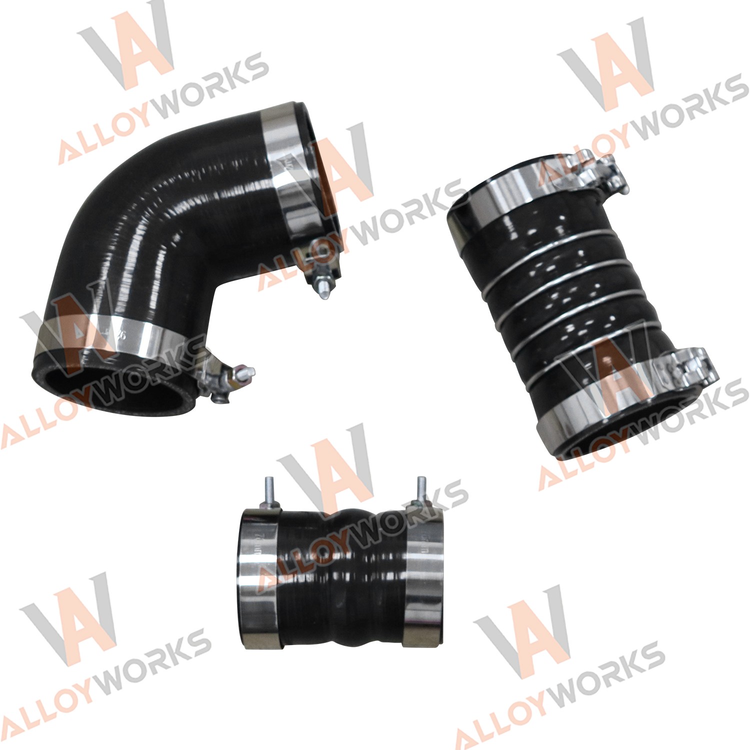 Silicone Hose Kit w/Stainless Clamps For 06-10 08 GM 6.6L LBZ LMM Duramax Diesel