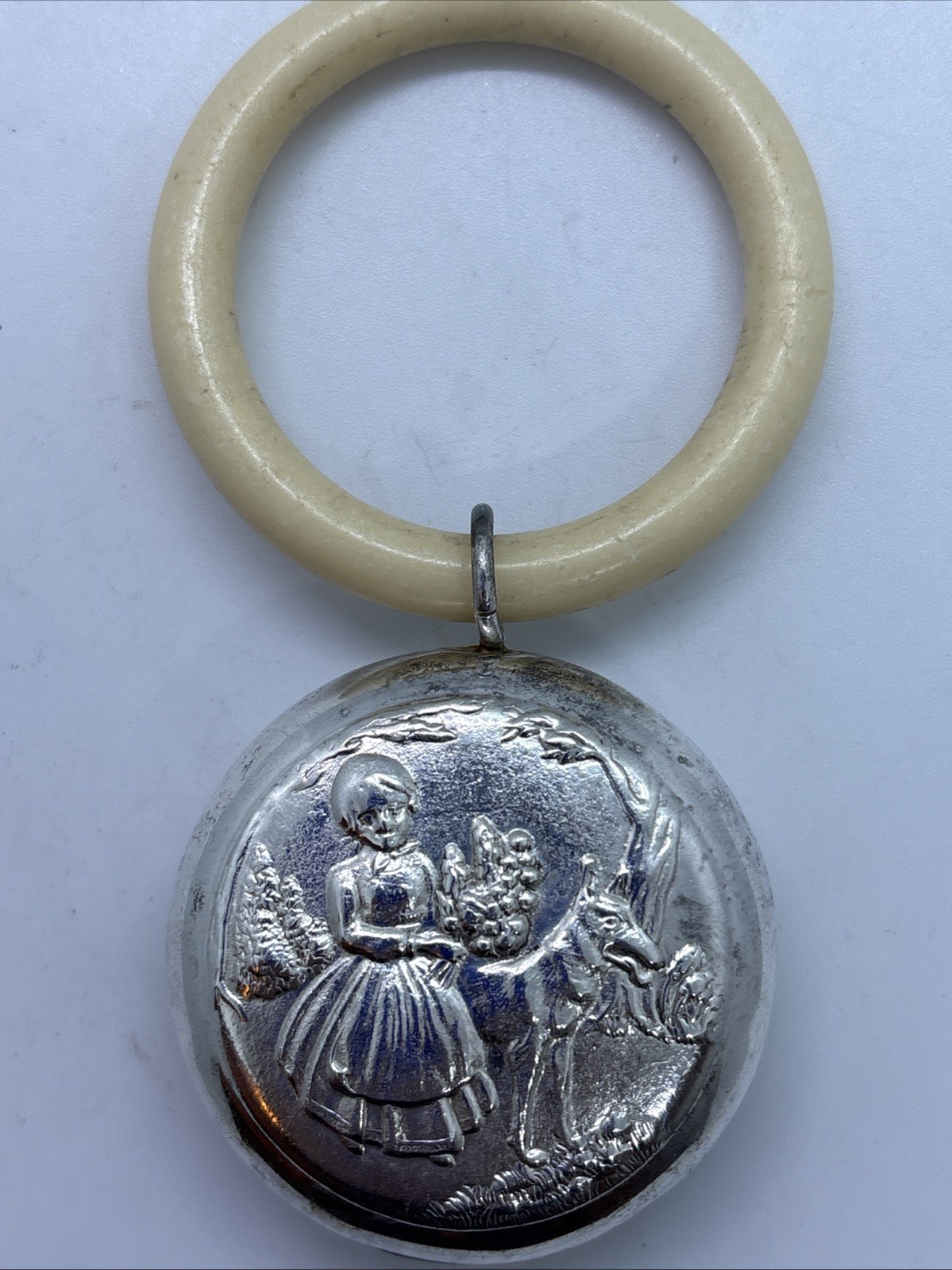 Vintage Silverplate Baby Rattle