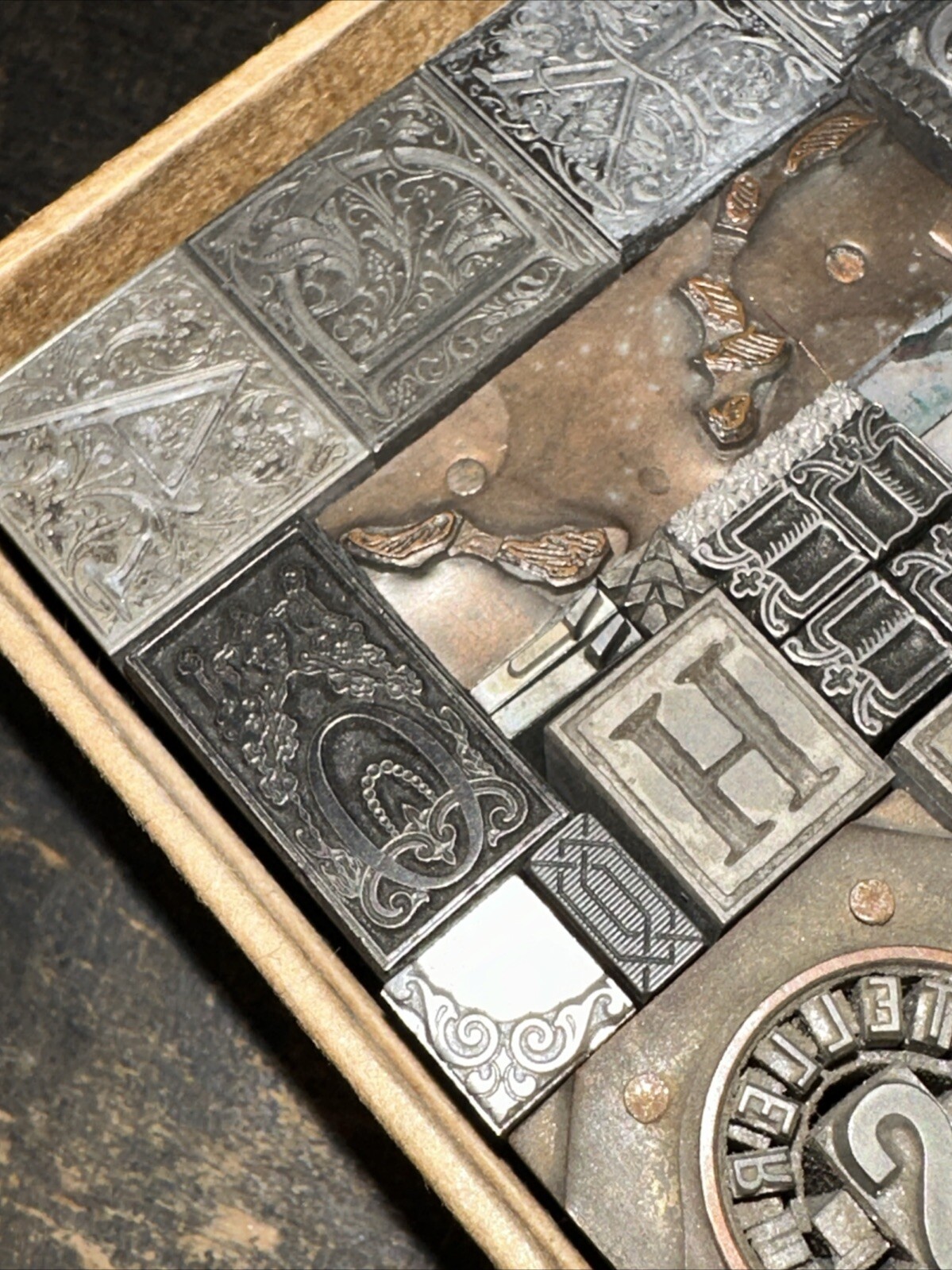 Printing Blocks Ornamentals Borders Dingbats. Wonderful Variety!! #D Beautiful!