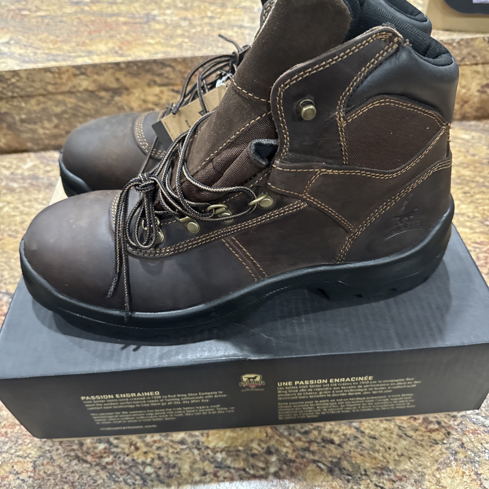 Irish Setter Ely 83607 Electrical Hazard Work Boots Brown 13 D/M