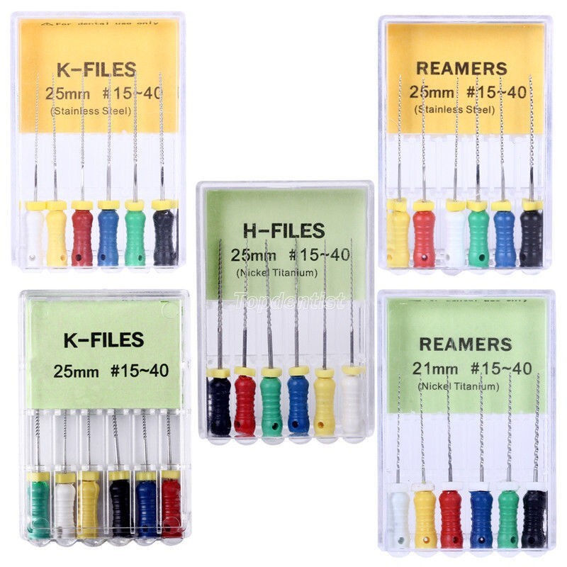 Dental Endodontic Endo Root Canal H/K-Files File Niti/Steel 21/25/31 mm Hand Use