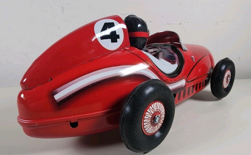 Schylling Tin Grand Prix Racer With Piston Pounding Engine Sound NIB