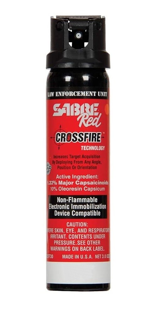Sabre Red 52CFT30 Crossfire Stream MK-4 Pepper Spray, 1.33% MC, 3.0 oz.