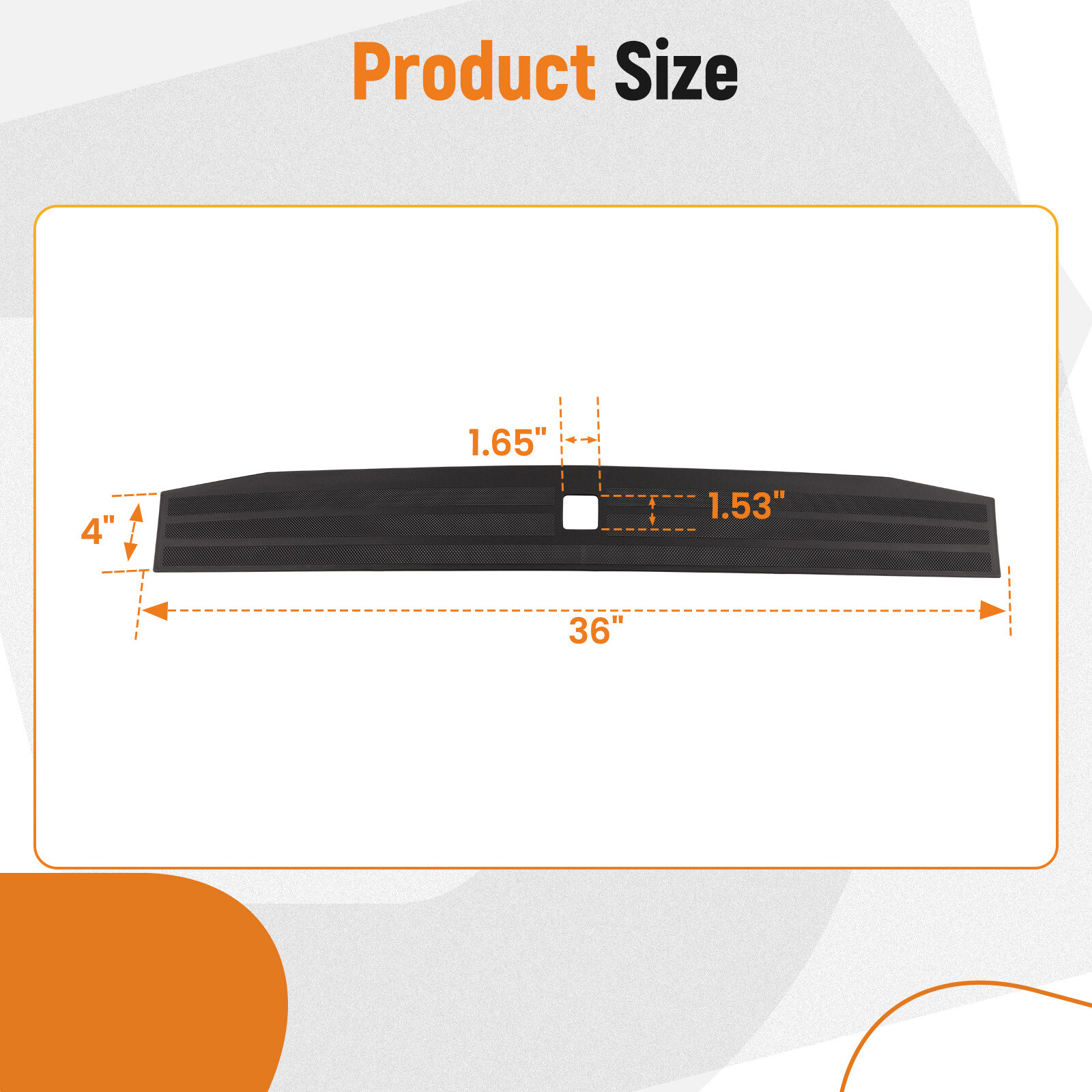 Flexible Flex Step Center Tailgate Cap Trim Molding For Ford F-150 2021-2023