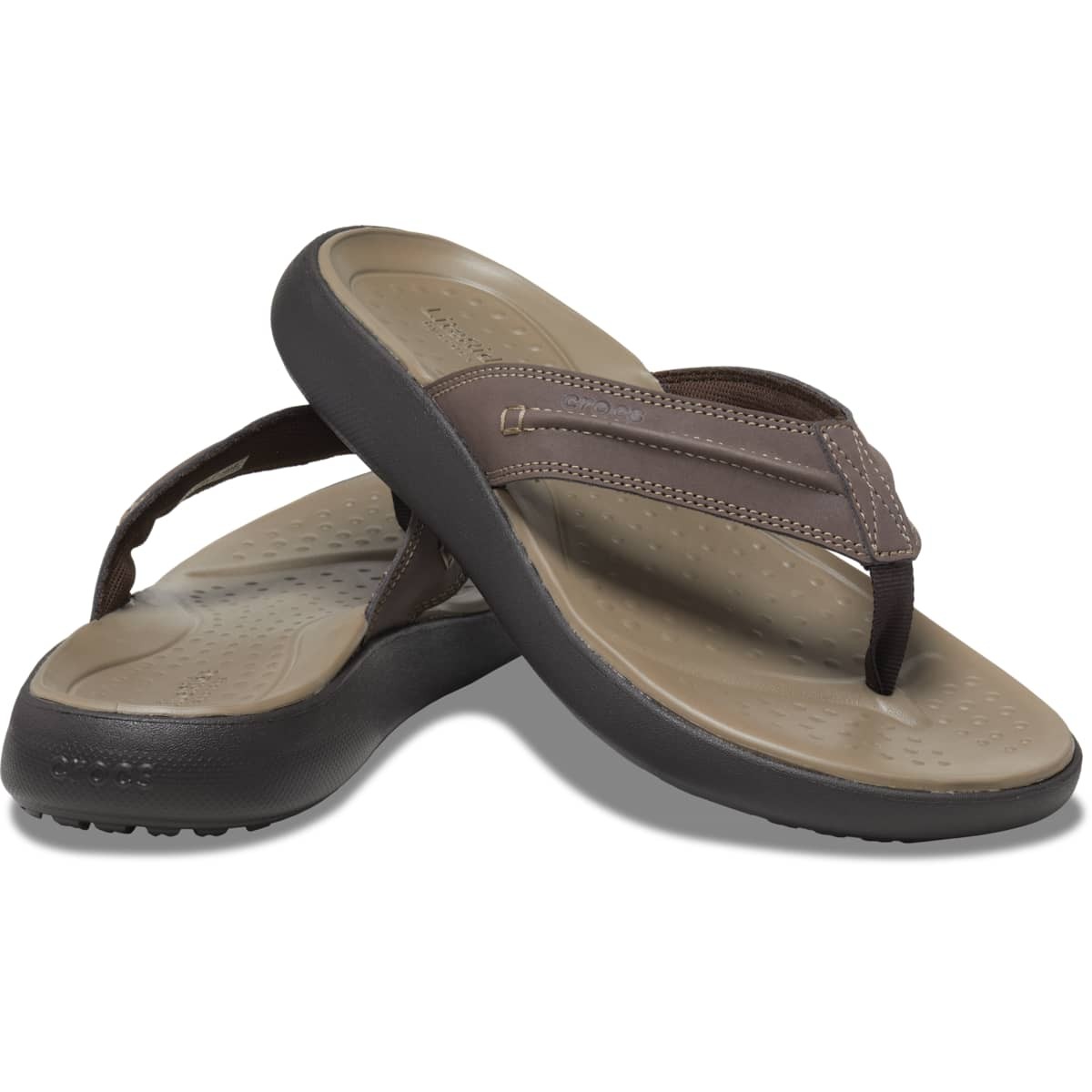 Crocs Men's Yukon Vista LR Clogs – LiteRide Foam, Faux Leather Sandals
