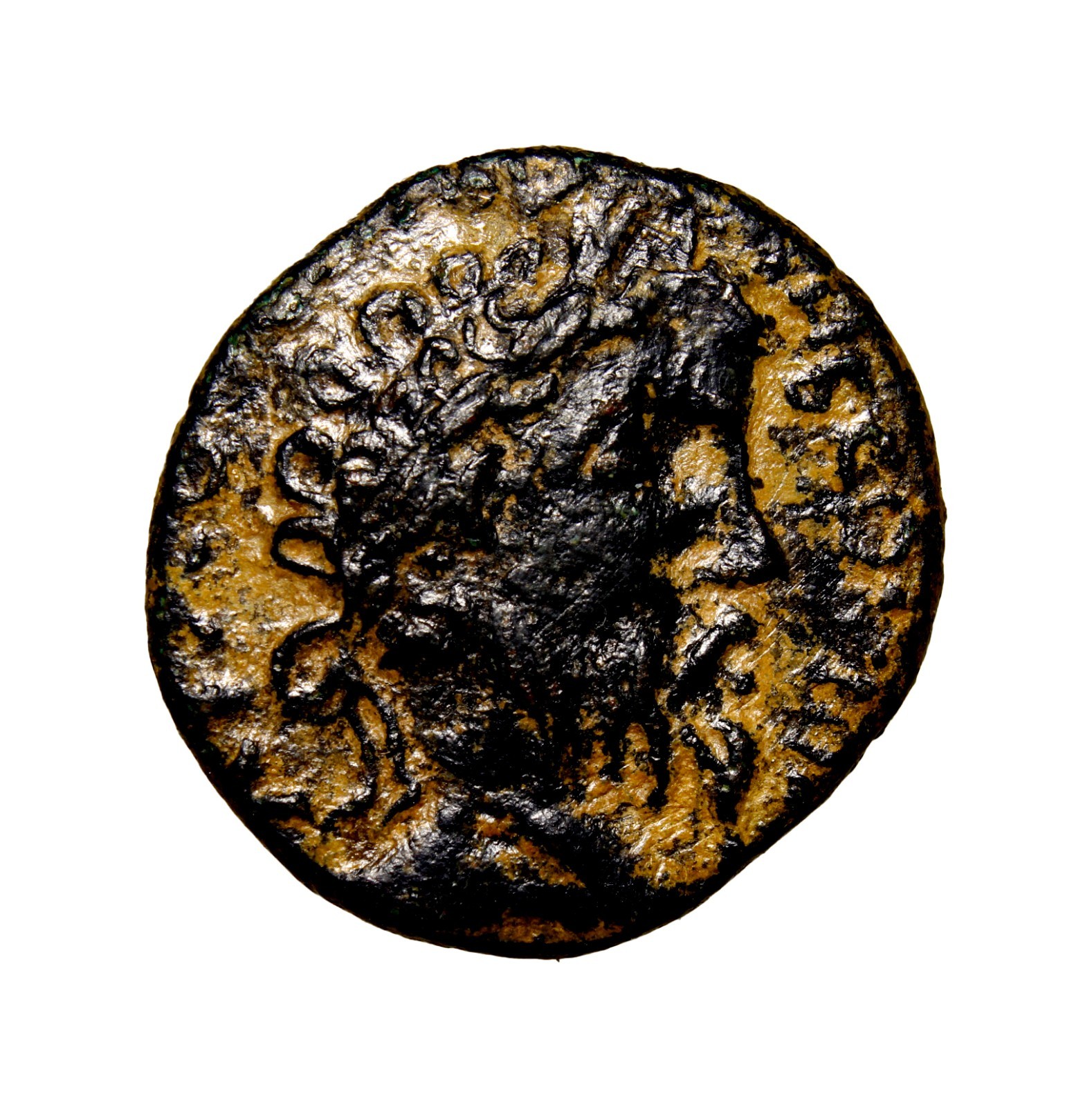 RARE Nabataean Letters Petraea, Petra. Septimius Severus. Æ (6.81 g), AD 193