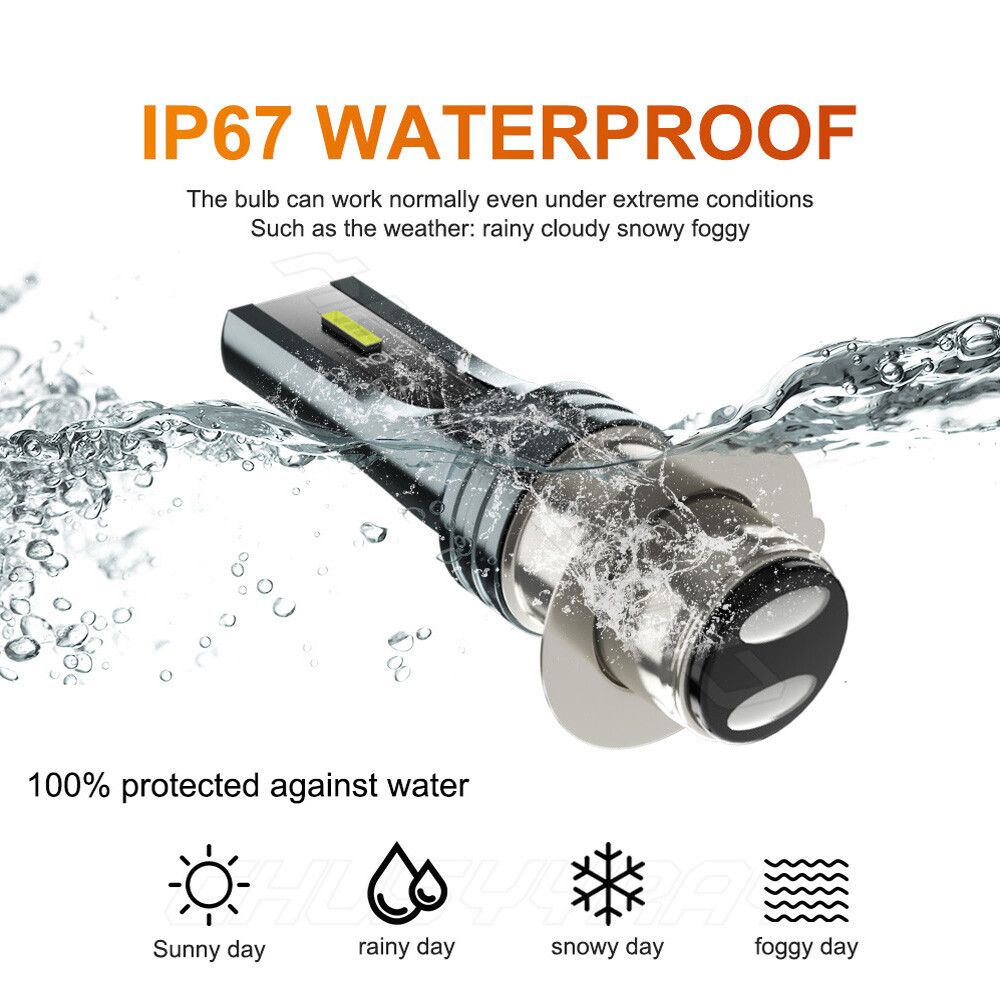 For Honda Sportrax TRX400EX 1999-2008 -2x 6000K LED Headlight Bright White Bulbs