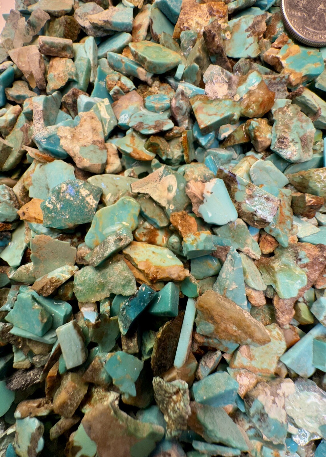 1 LB of Turquoise! Bell Trading Post Small Corinthian Slabs!🔥Chiplets!