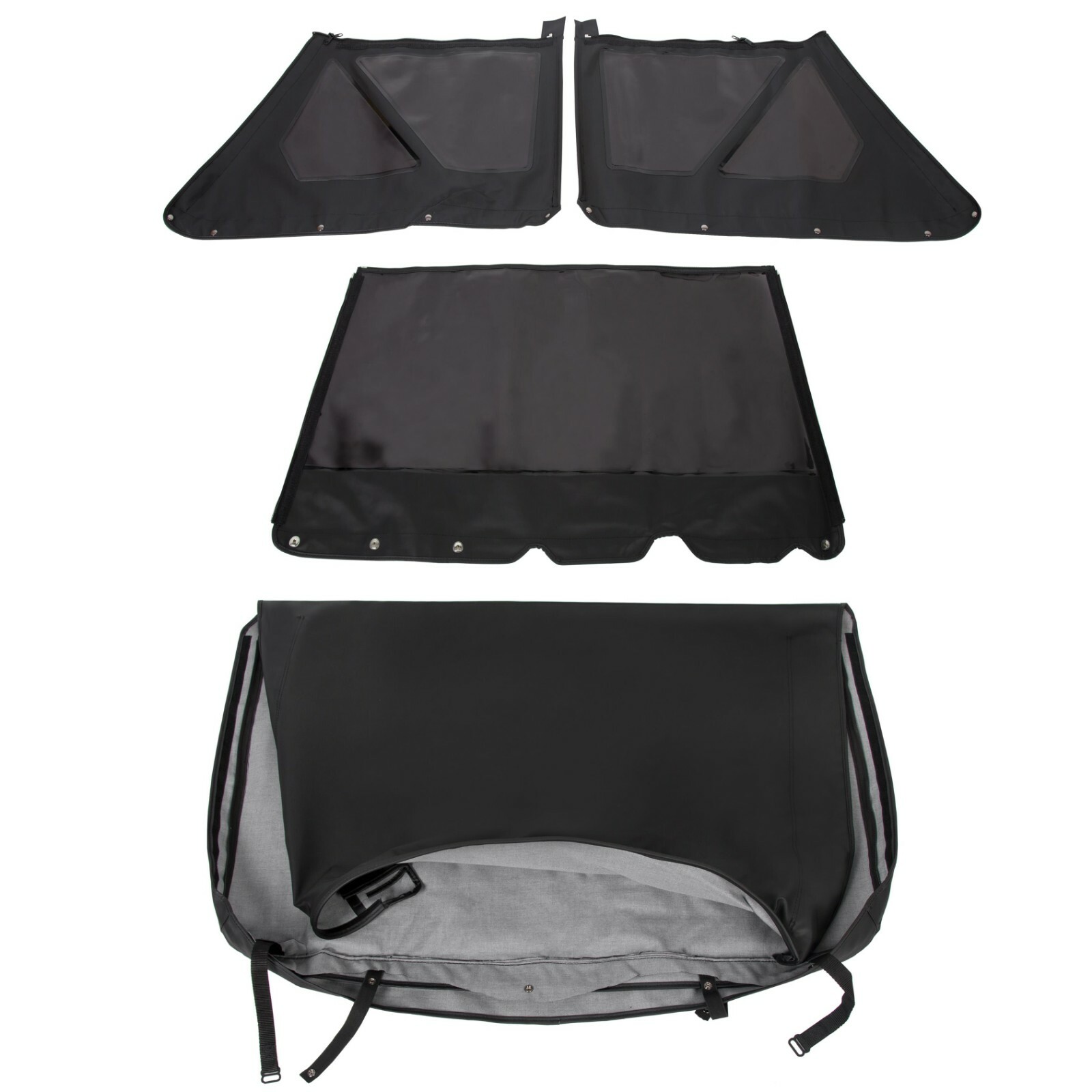 For 1986 - 1994 Suzuki Samurai Replacement Soft Top with Zip Out Tinted Windows