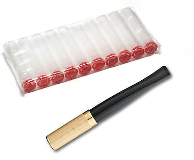 Denicotea Flair Gold Pattern Ejector Holder with 10 Free Filters 20272