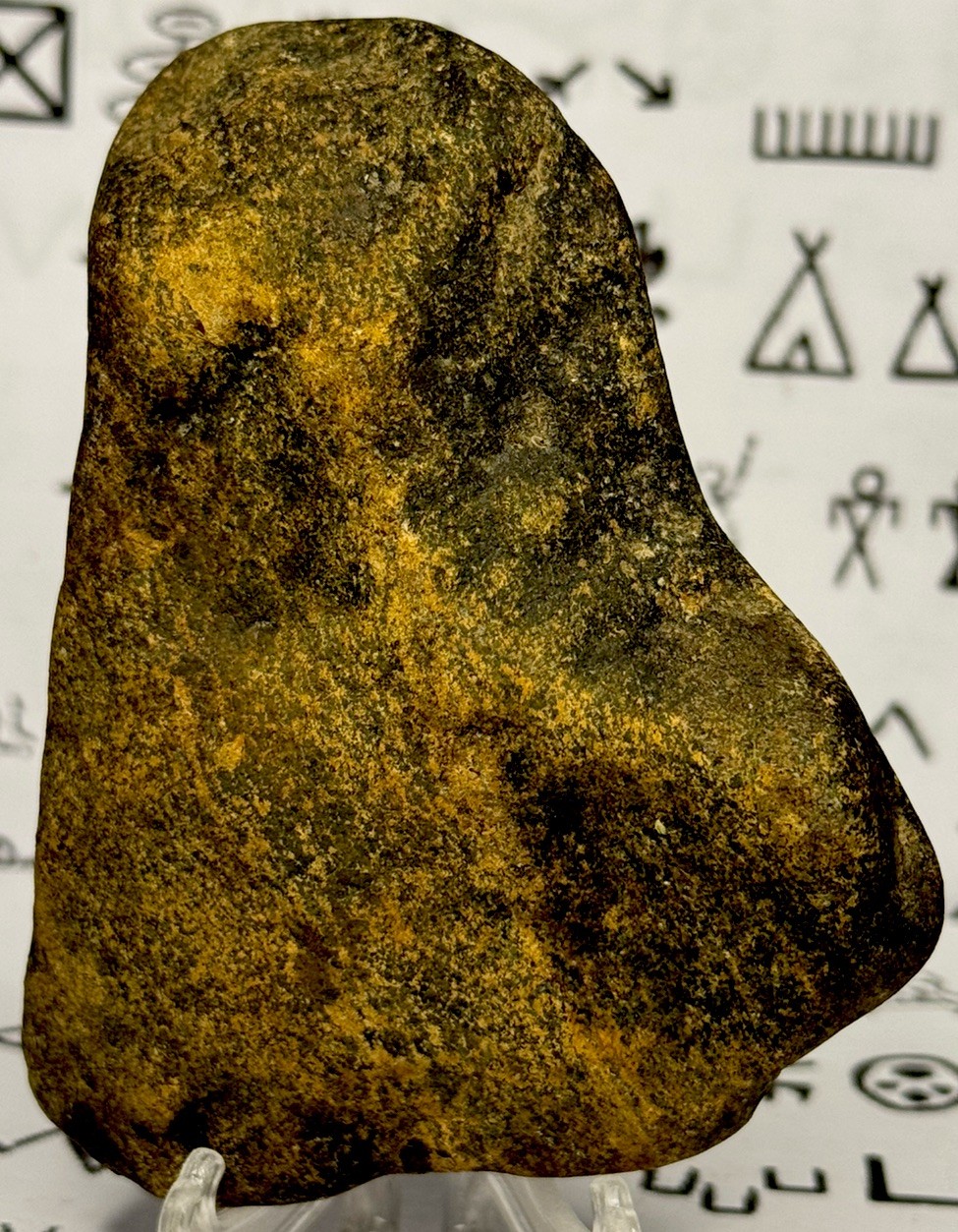 Native American Indian Authentic Artifact Stone Carved Effigy, 13.3 oz • VA