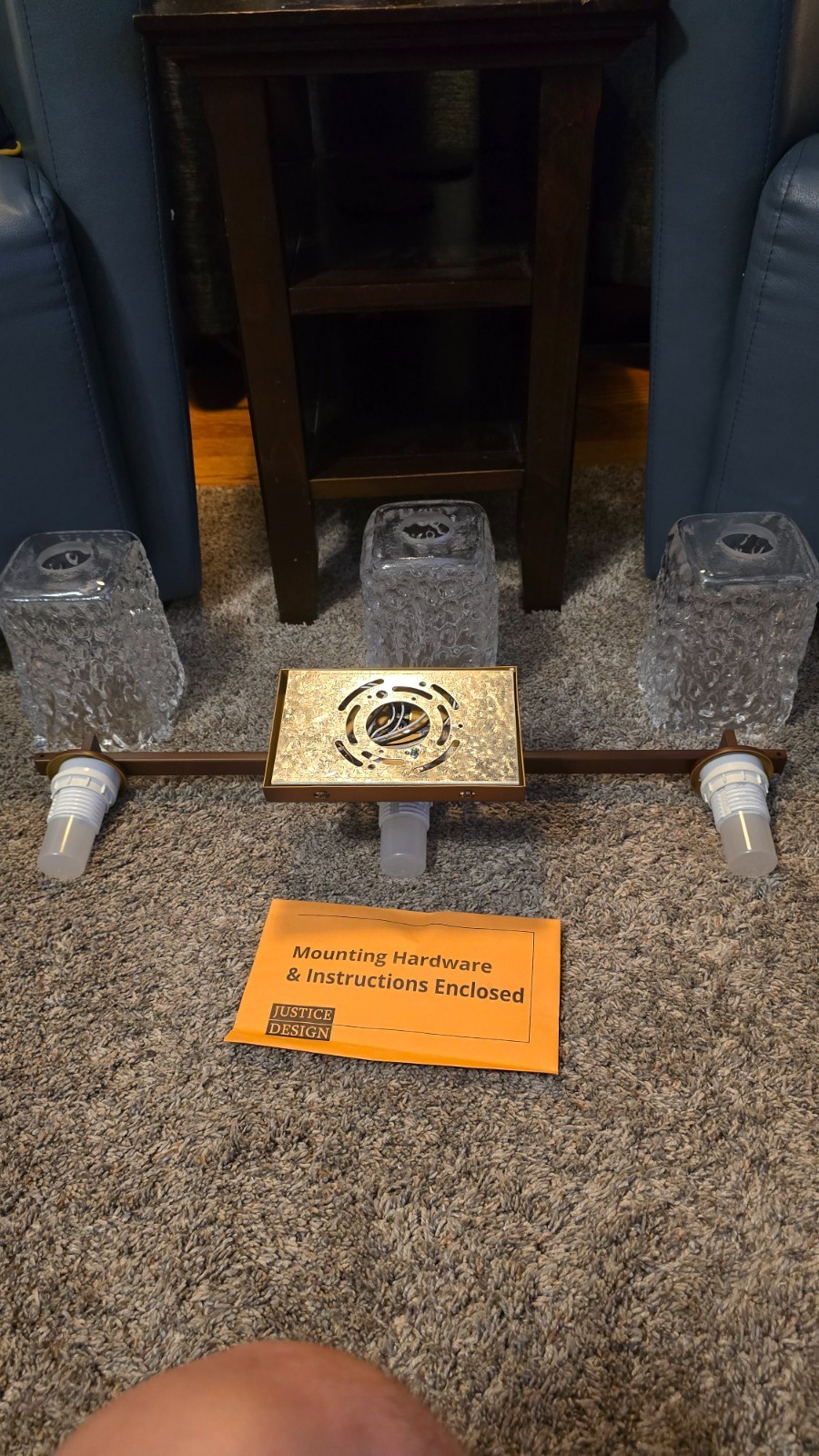 Justice Design Veneto Luce Era 25" 3-Light LED Bath Vanity Light Open Box