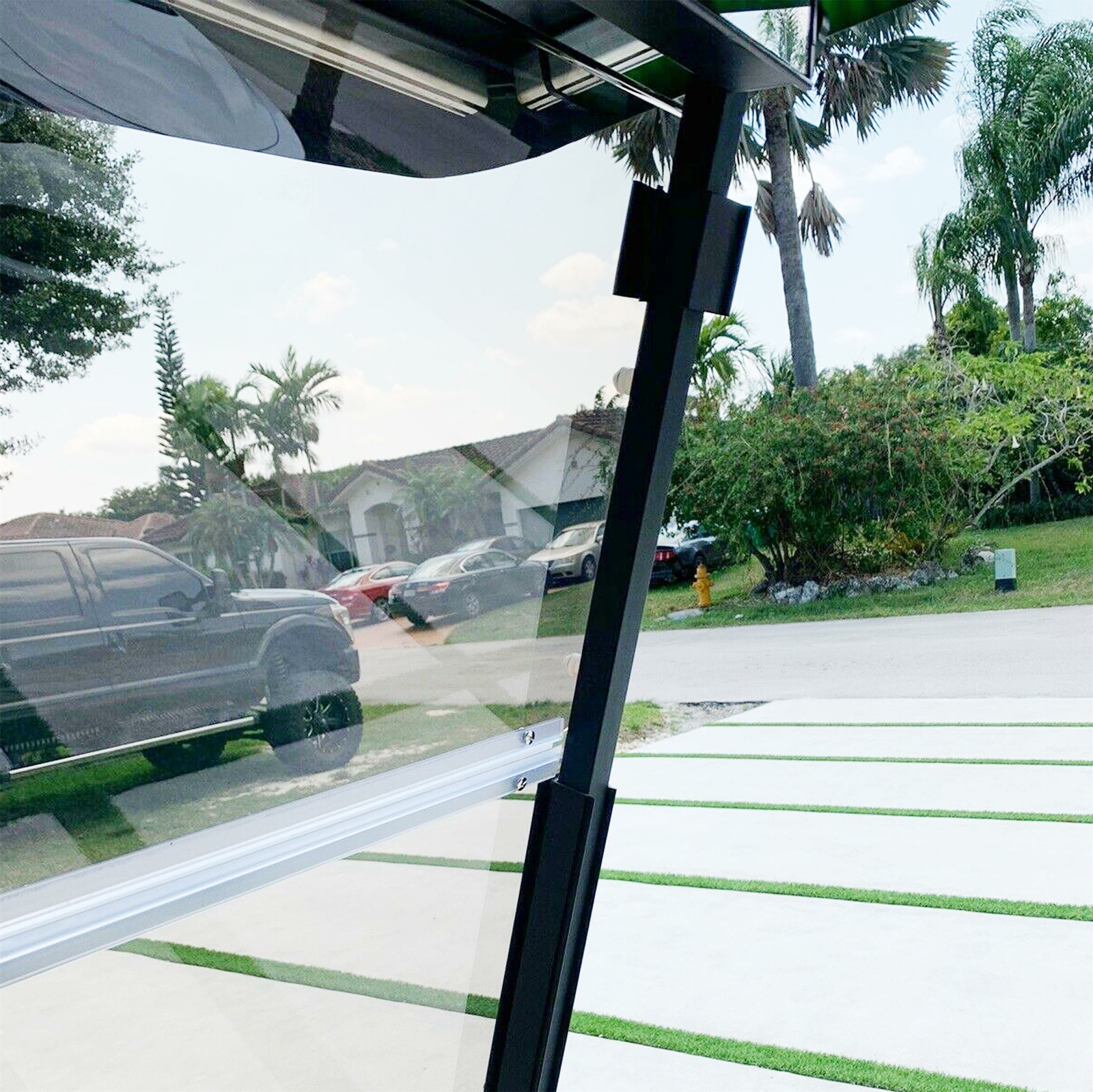 For Club Car Precedent (04-21) Golf Cart Acryl Fold Down Windshield - Tinted