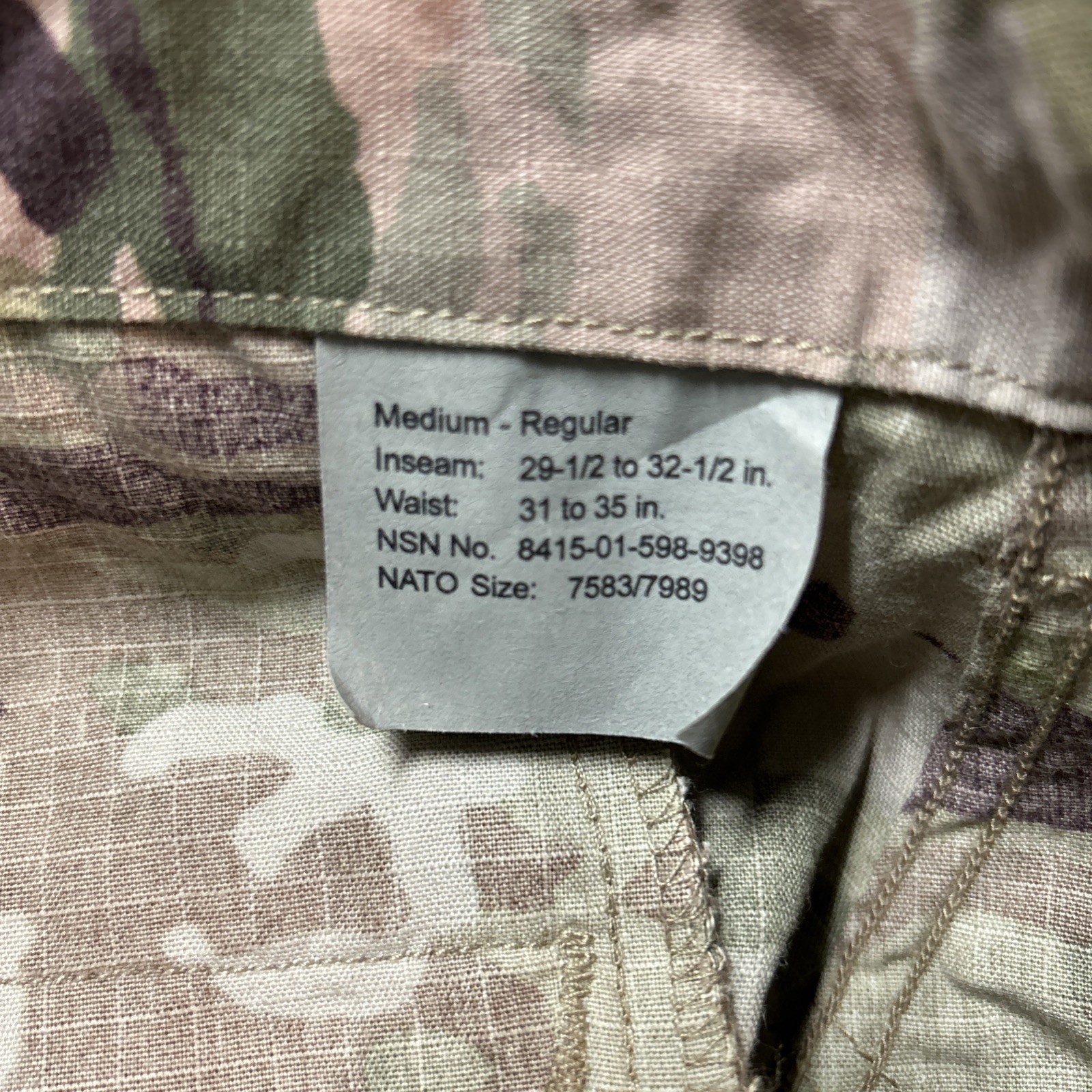 USGI OCP Multicam FRACU Flame Resistant Combat Trousers Medium Regular NWT