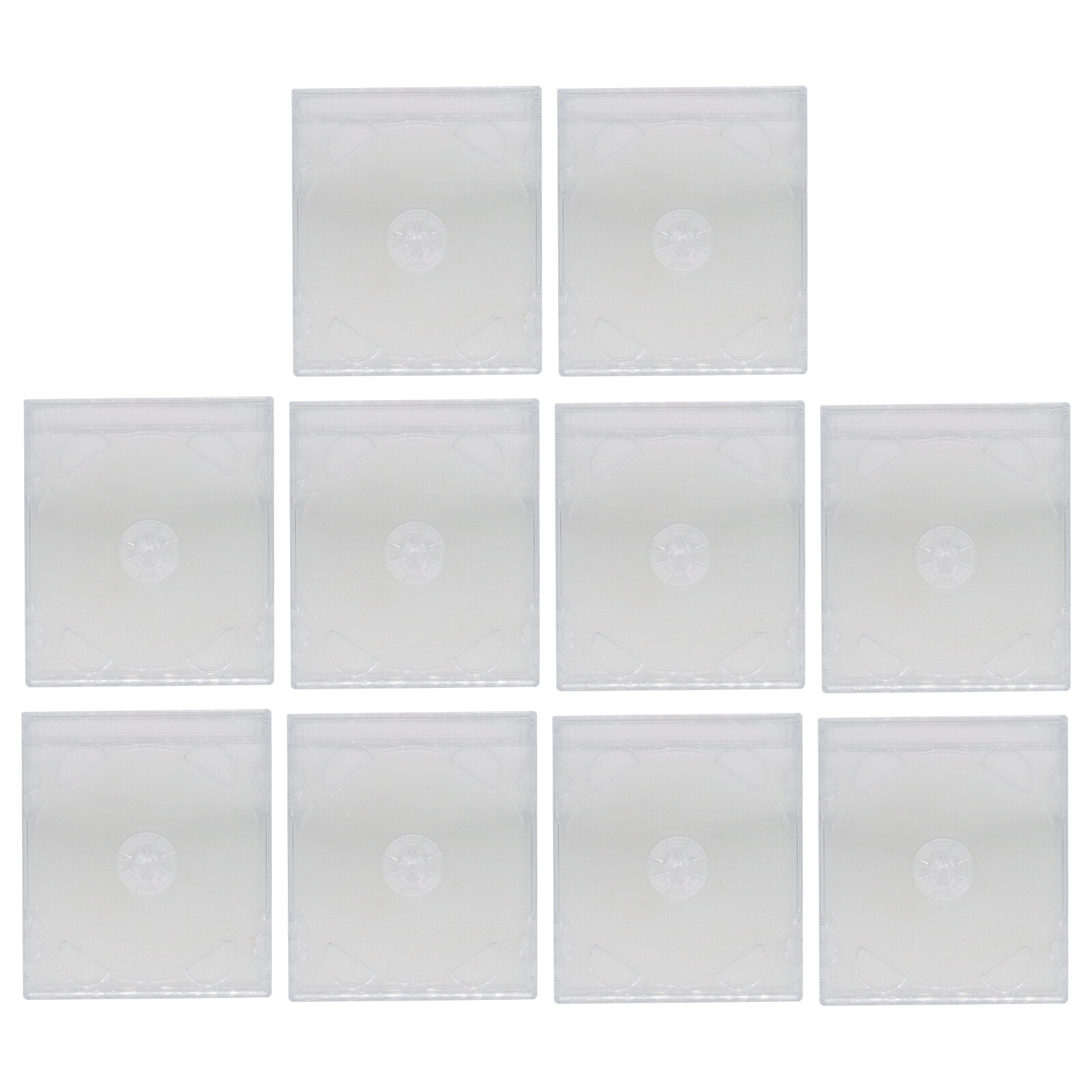 1x STANDARD Double CD Jewel Case 2-Disc with Tray 10.4mm (2 CD) Lots Clear Cover