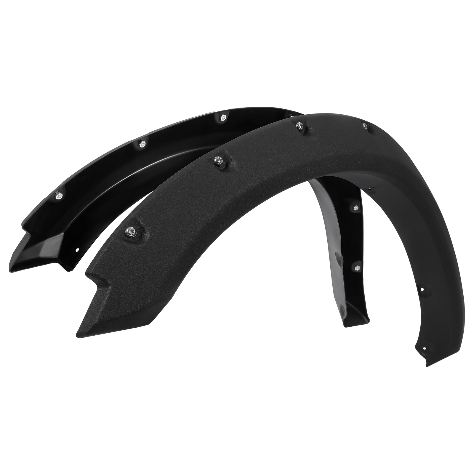 FOR 2009-23 19 DODGE RAM 1500 TEXTURED POCKET RIVETED STYLE WHEEL FENDER FLARES