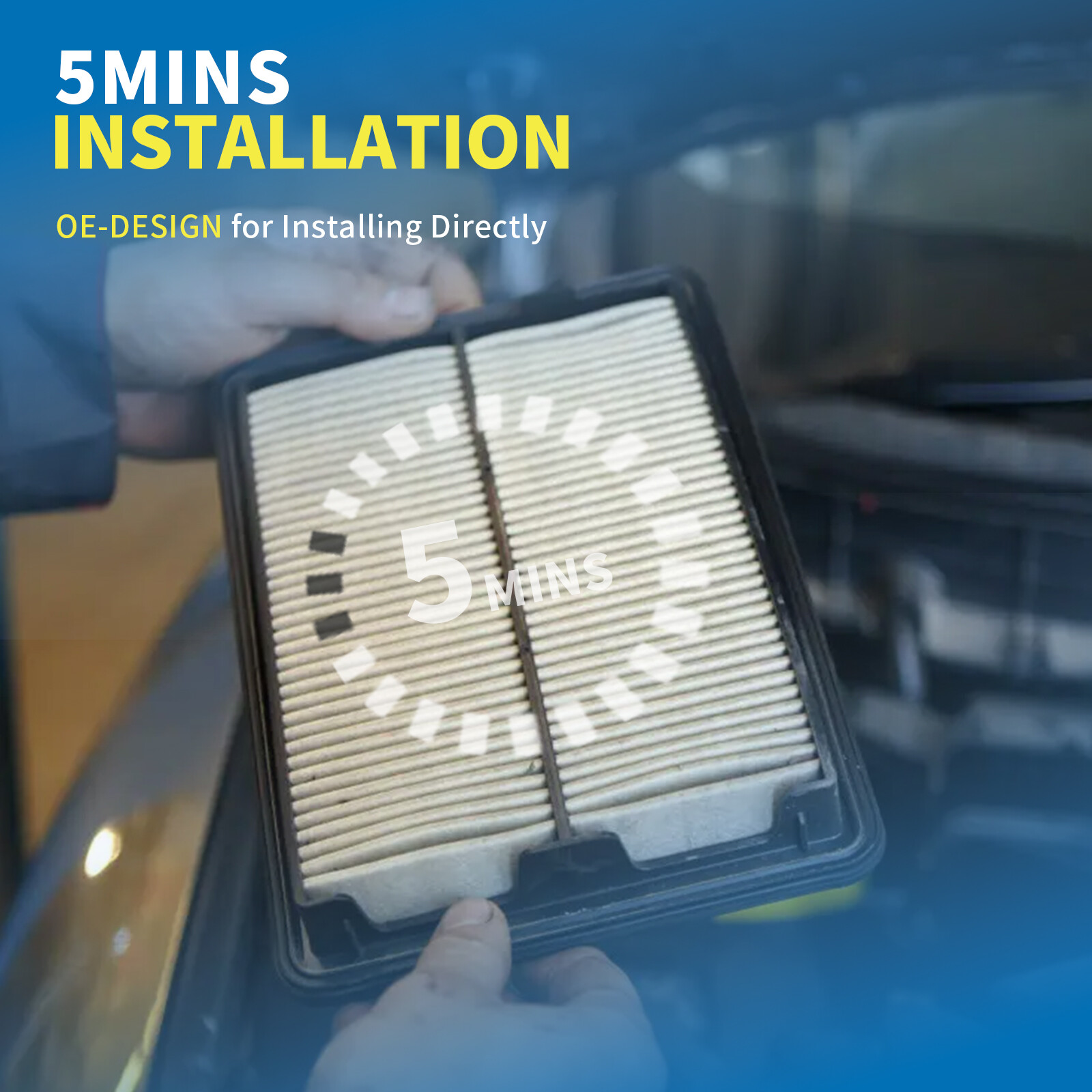 CA12066 Engine Air Filter for Jeep Compass Renegade Fiat 500X Ram ProMaster City