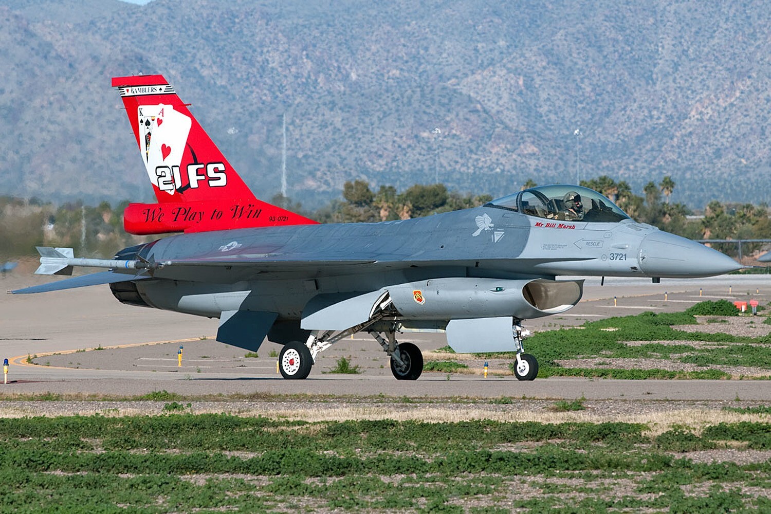 USAF 21ST FIGHTER SQUADRON -F-16 - GAMBLERS -Luke AFB, AZ- ORIGINAL PATCH on VEL